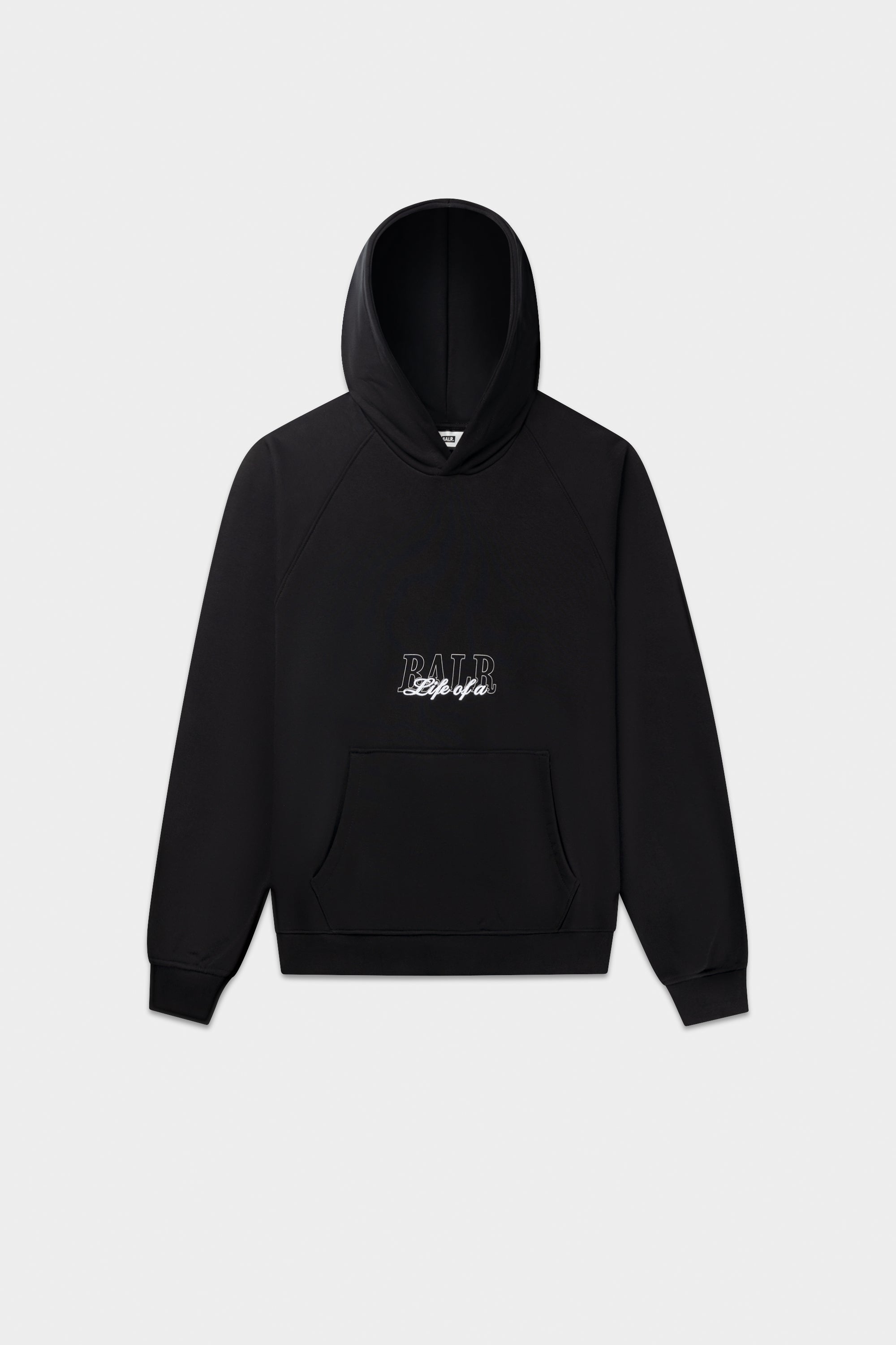 【BALR.】Script Relaxed Fit Hoodie Script Relaxed Fit Hoodie Jet Black – BALR.