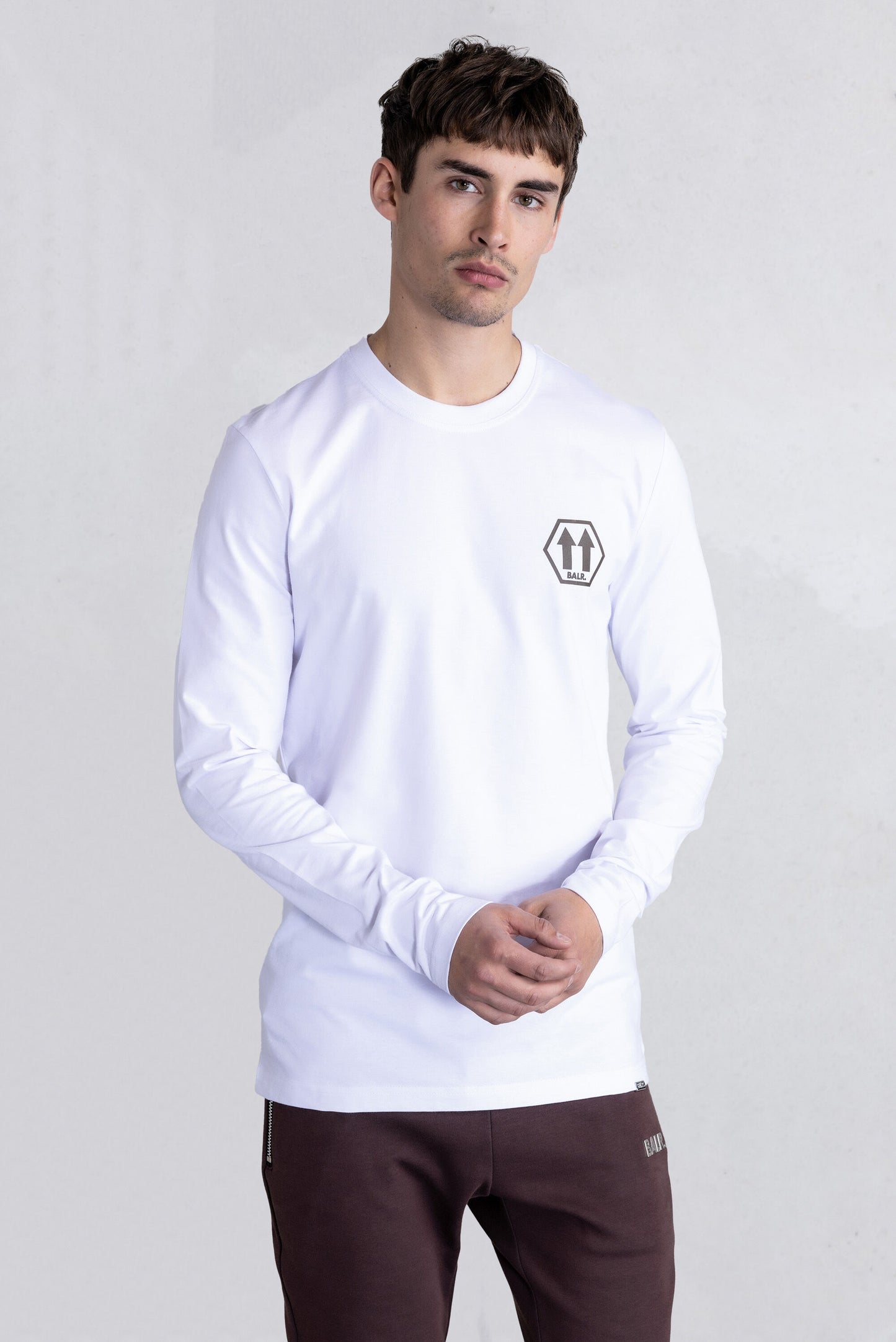 Olaf Straight Arrows Longsleeve T-Shirt Bright White