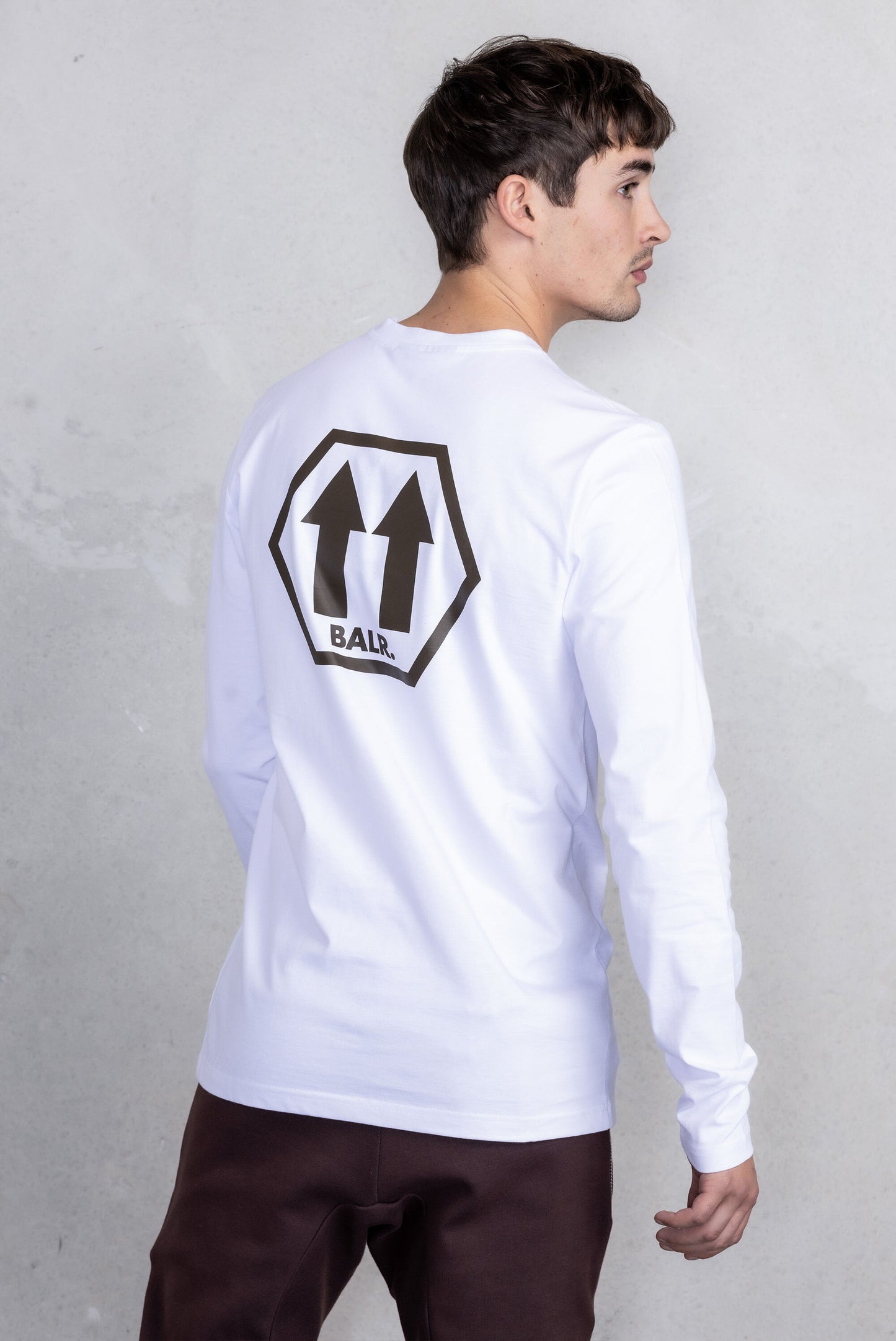 Olaf Straight Arrows Longsleeve T-Shirt Bright White