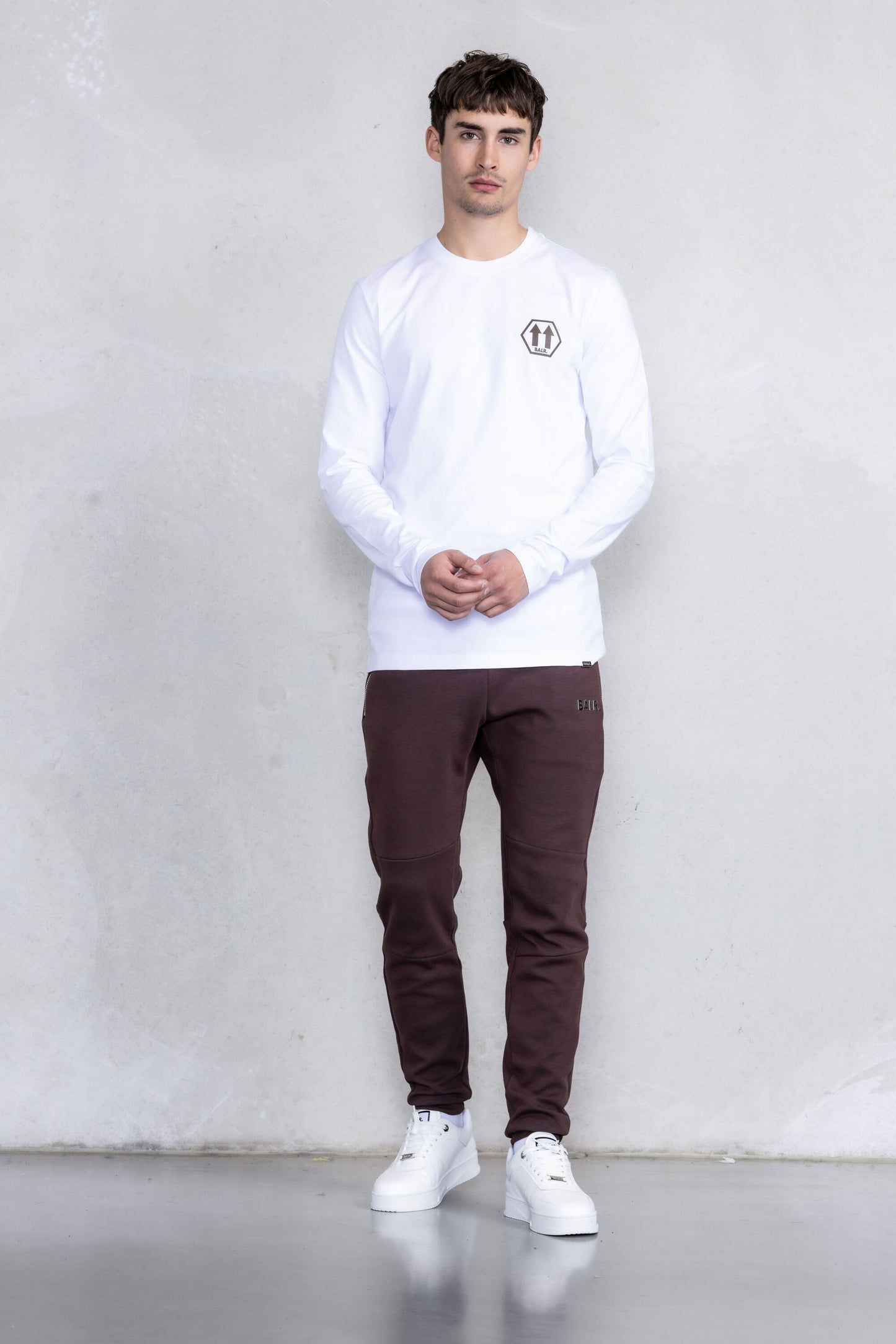 Olaf Straight Arrows Longsleeve T-Shirt Bright White