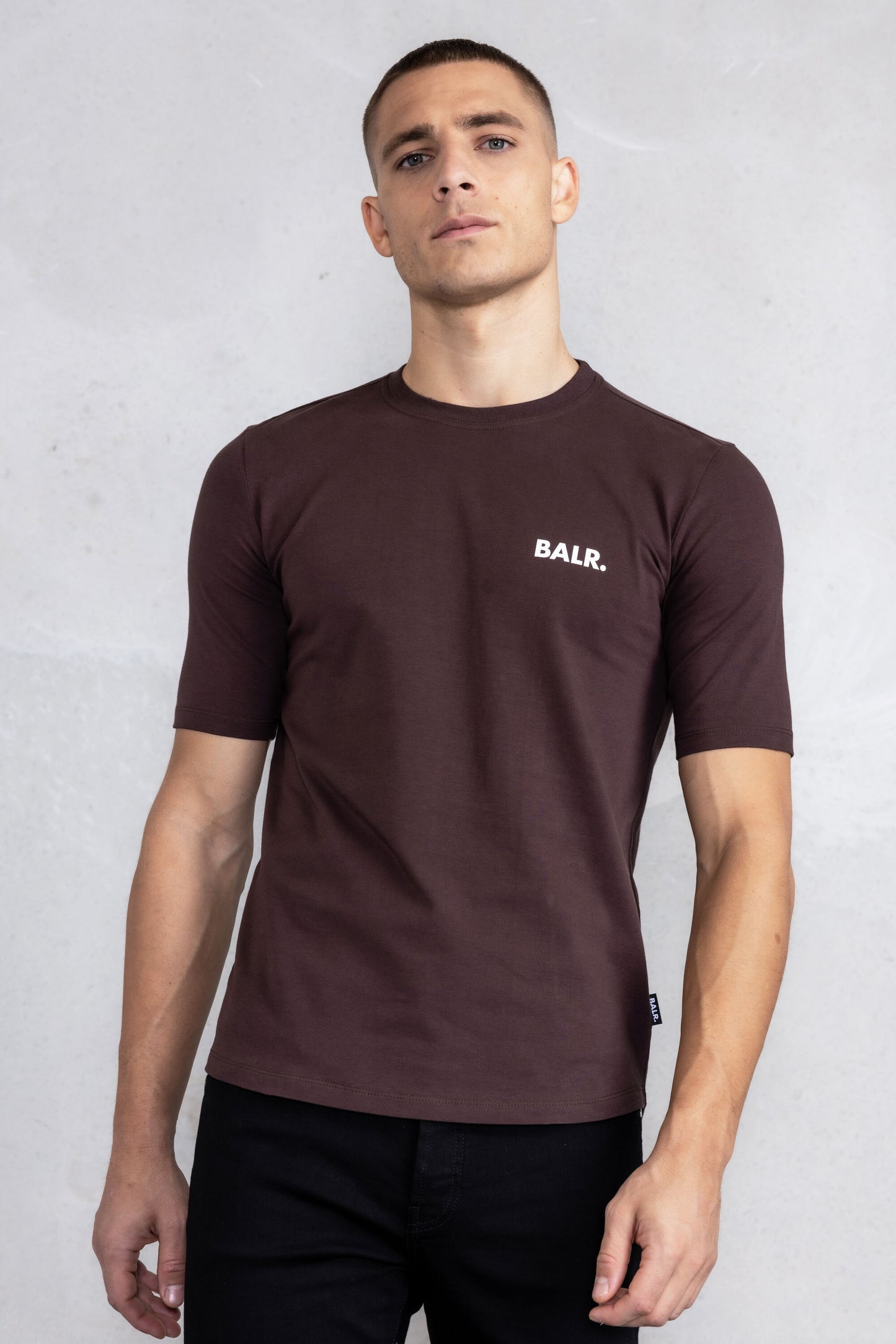 Athletic Small Branded Chest T-Shirt Java