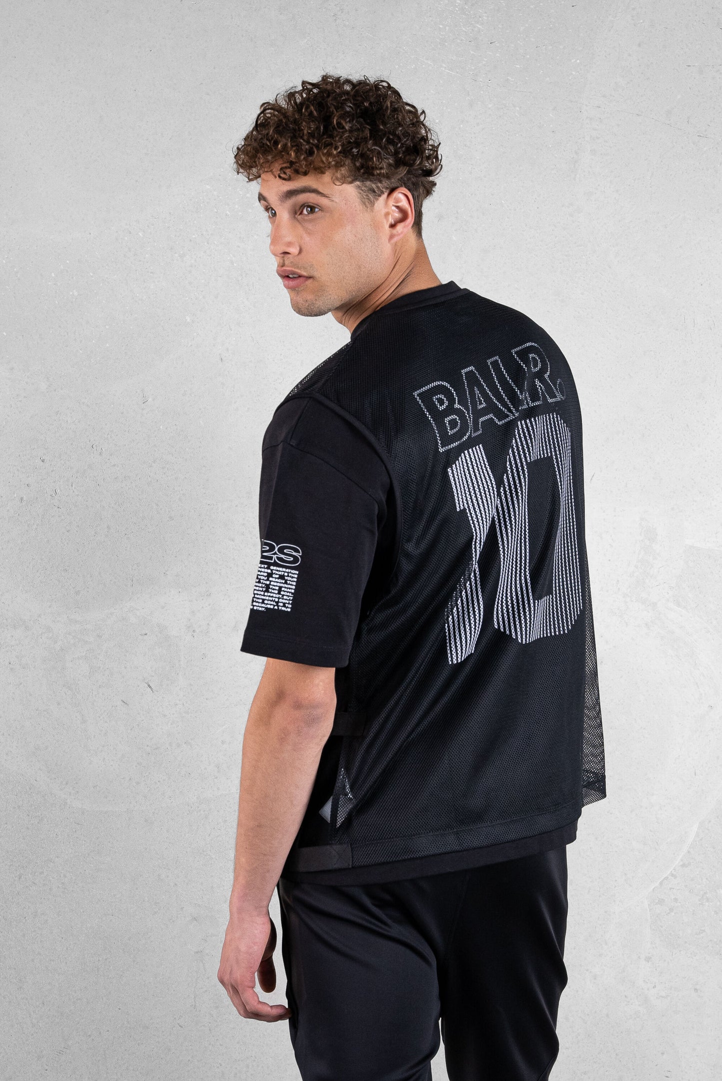 Joey Box Mesh T-Shirt Jet Black
