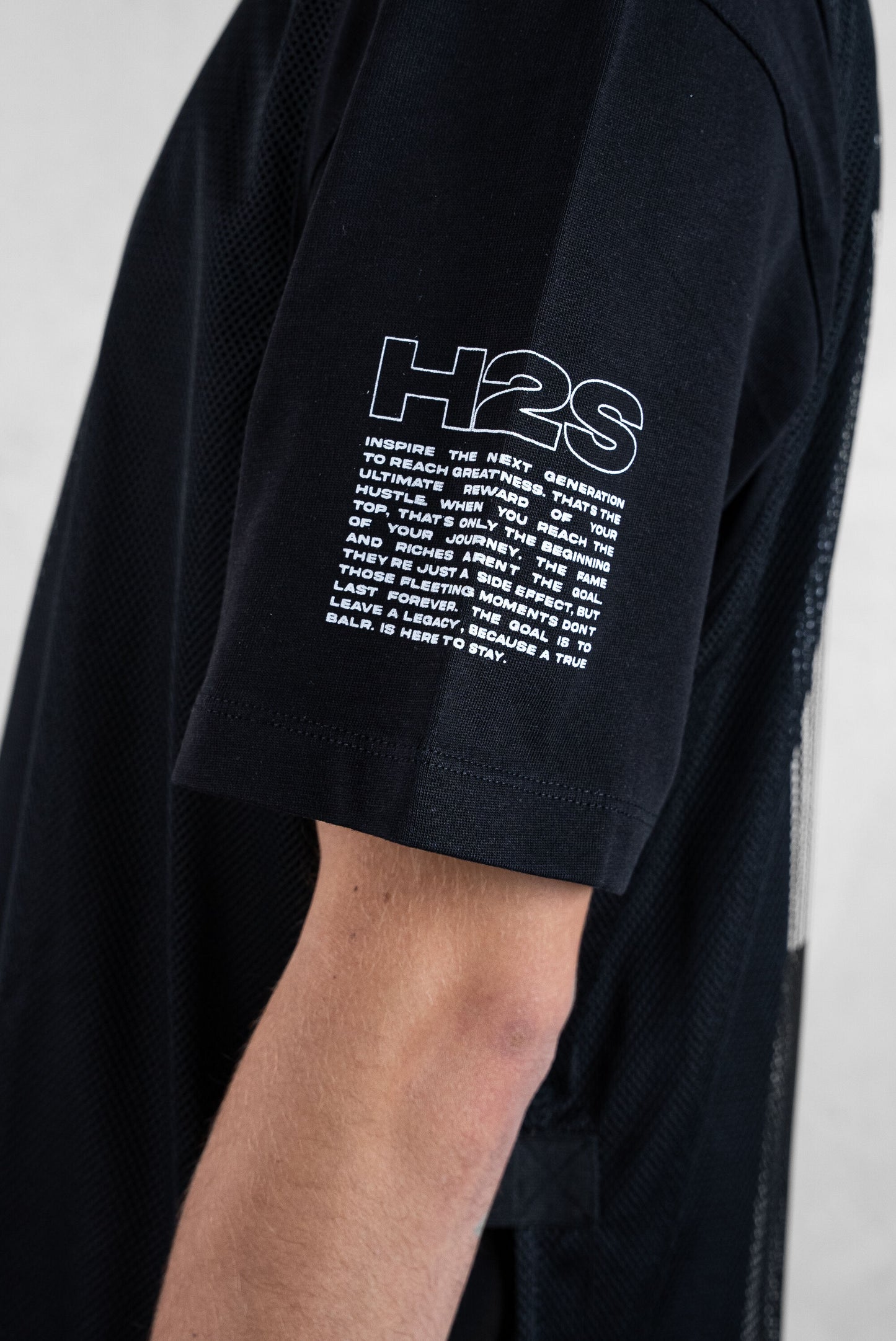 Joey Box Mesh T-Shirt Jet Black