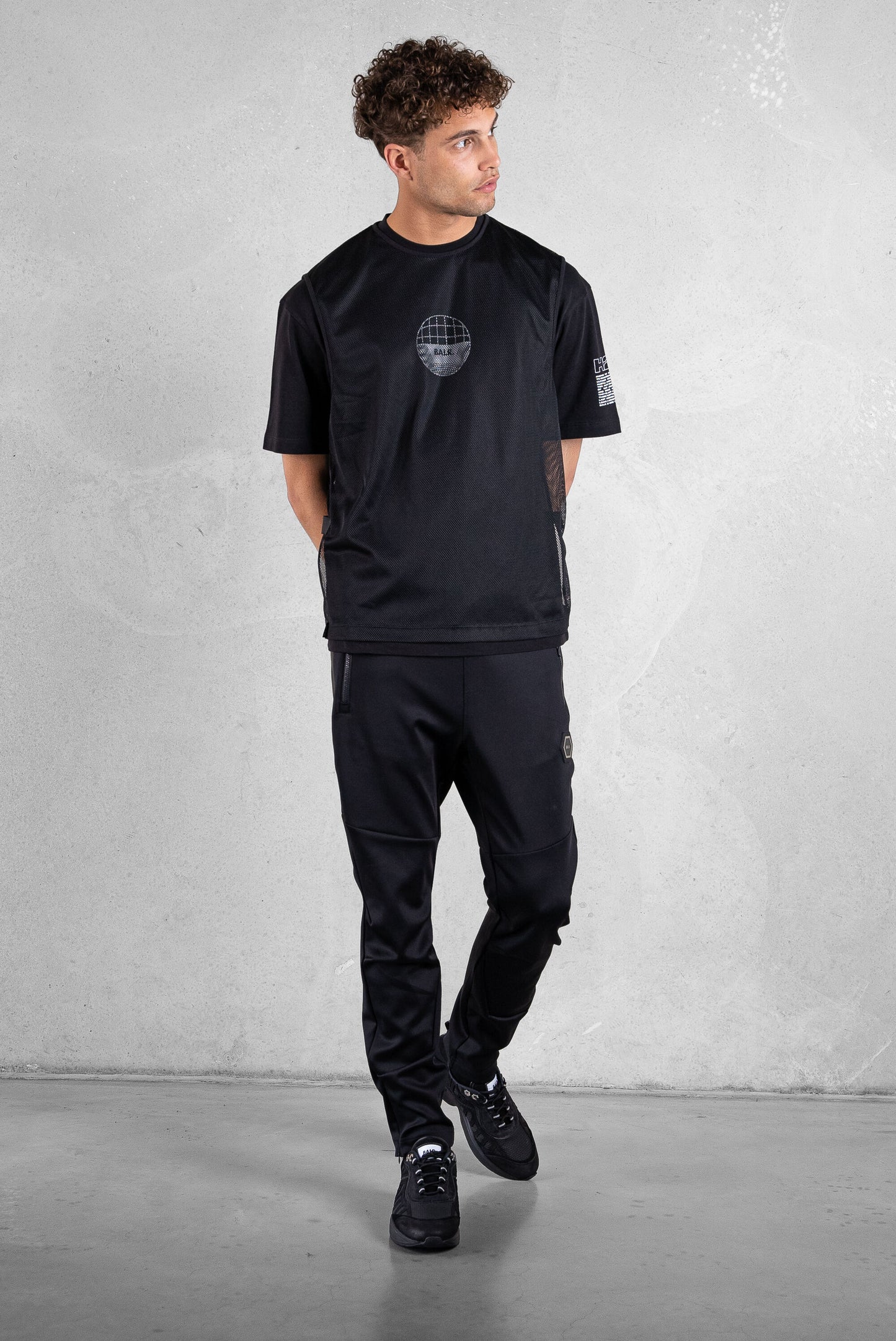 Joey Box Mesh T-Shirt Jet Black
