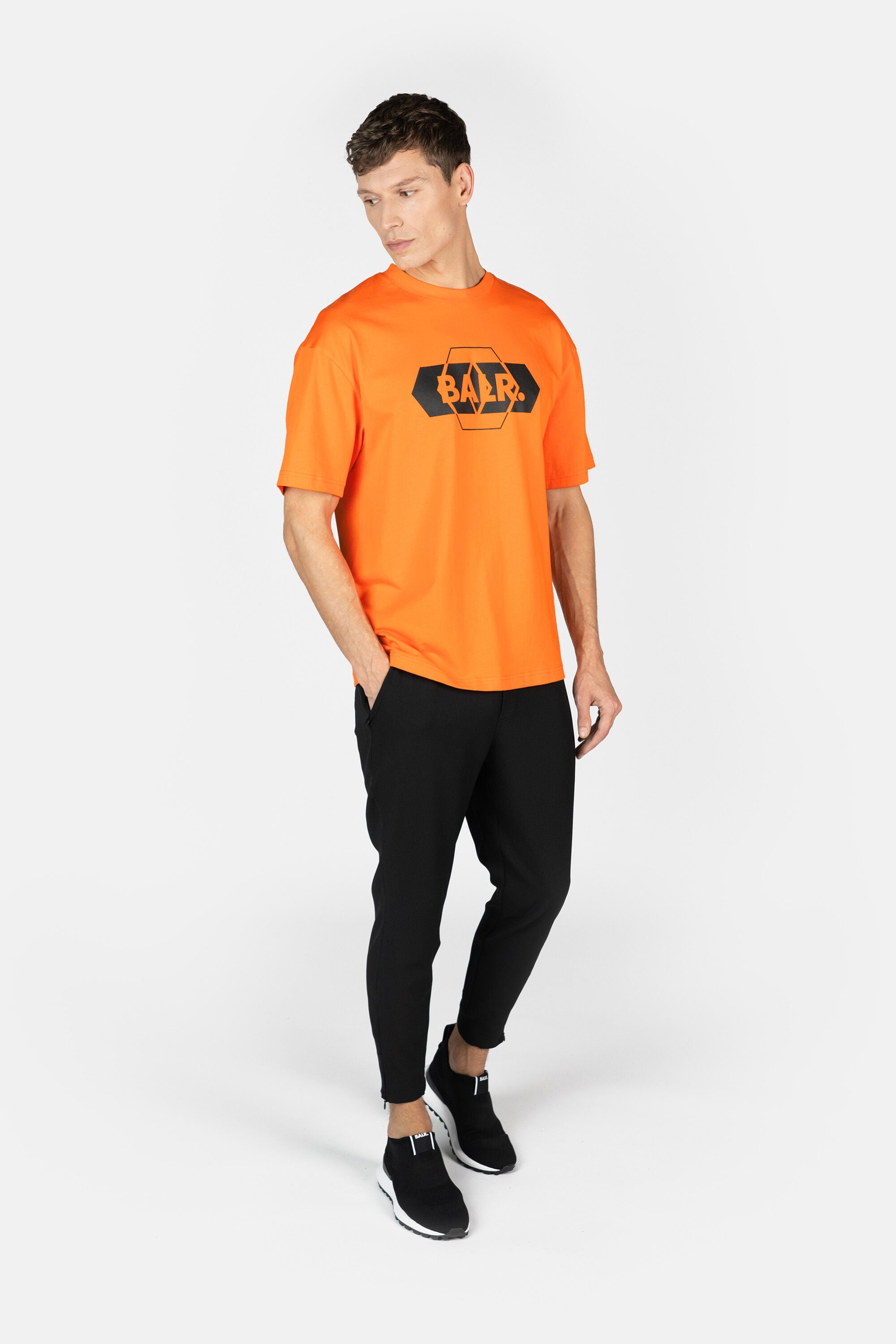 BALR. Form Box Fit T-Shirt Orange