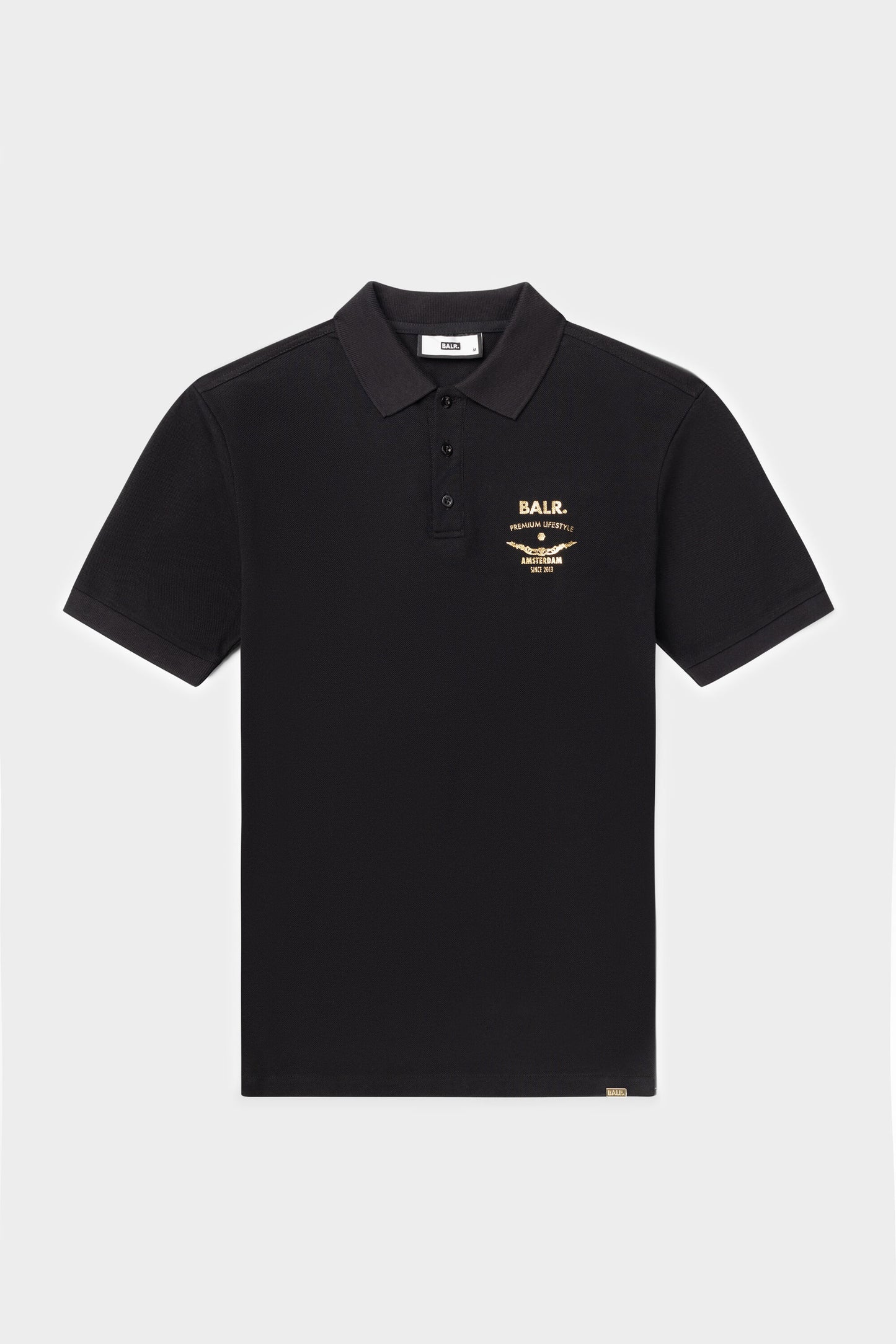 Olaf Straight Emblem Polo Jet Black