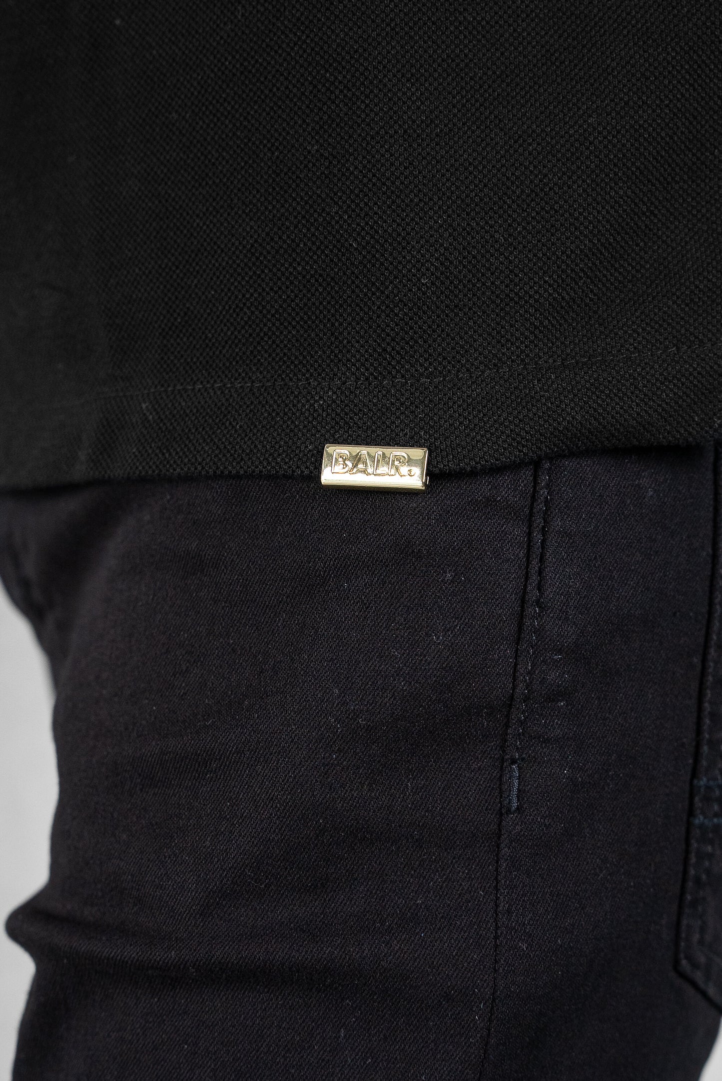Olaf Straight Emblem Polo Jet Black