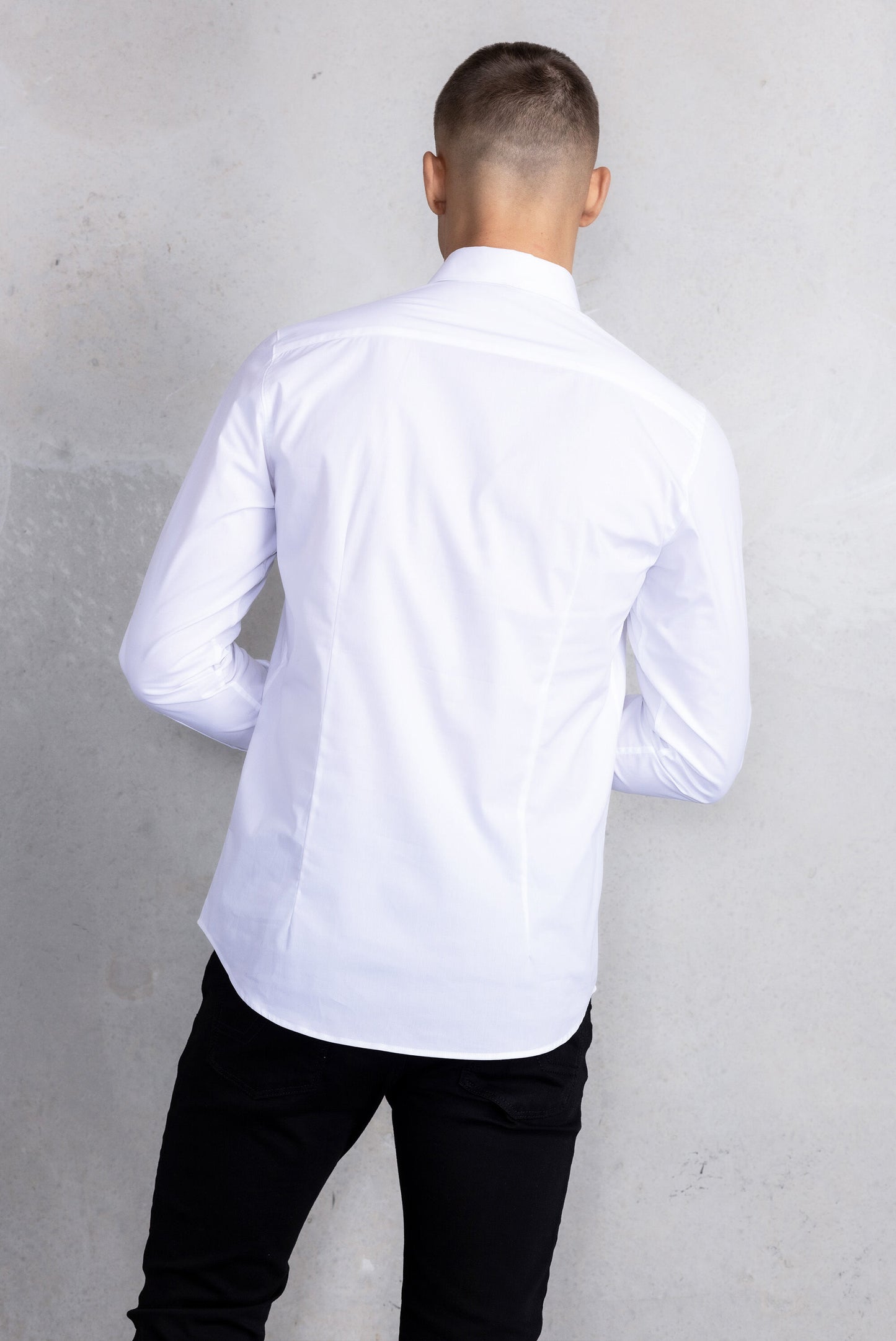 Phillipe Slim Emblem Shirt Bright White