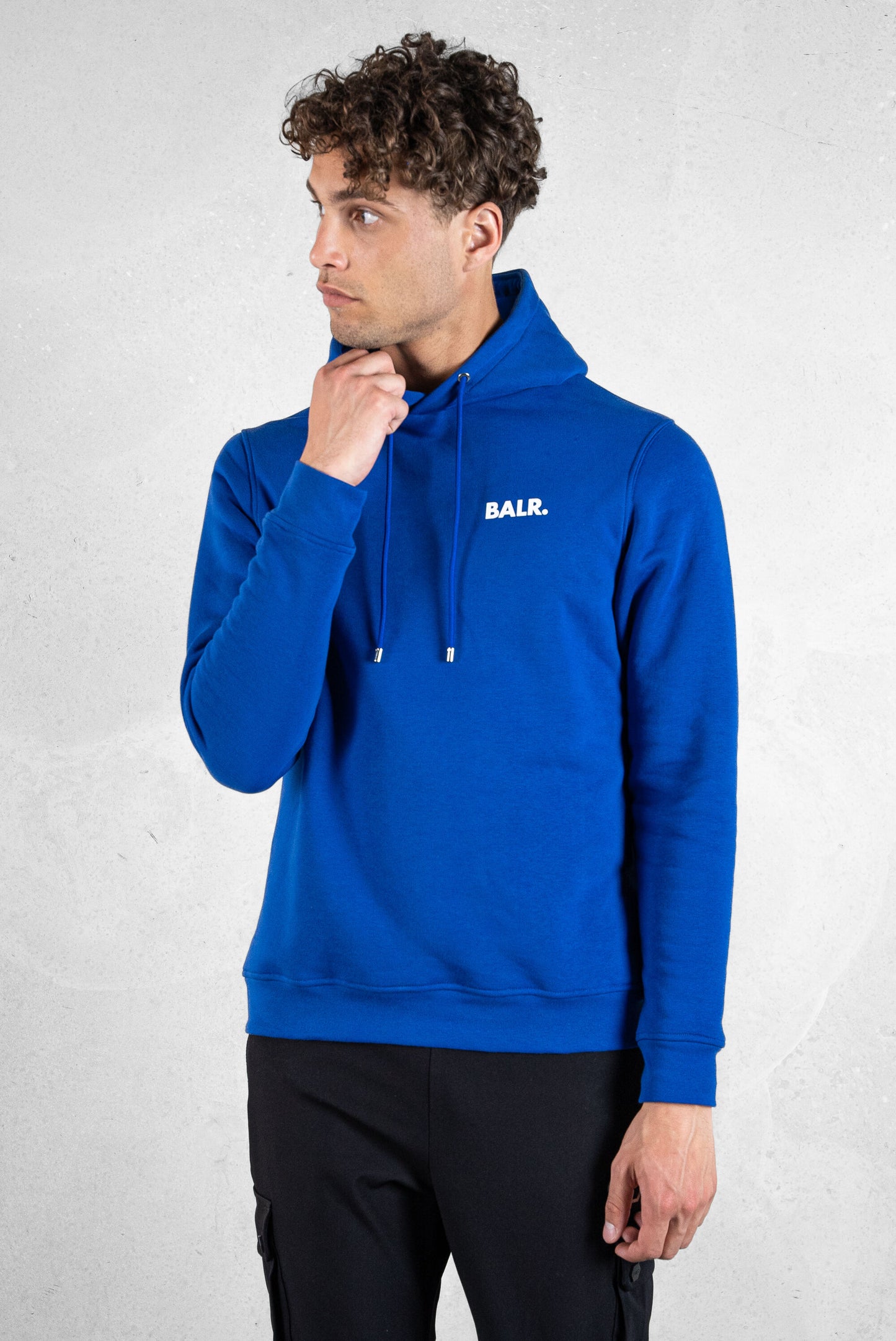 Brand Straight Small Logo Hoodie Surf The Web/Bright White