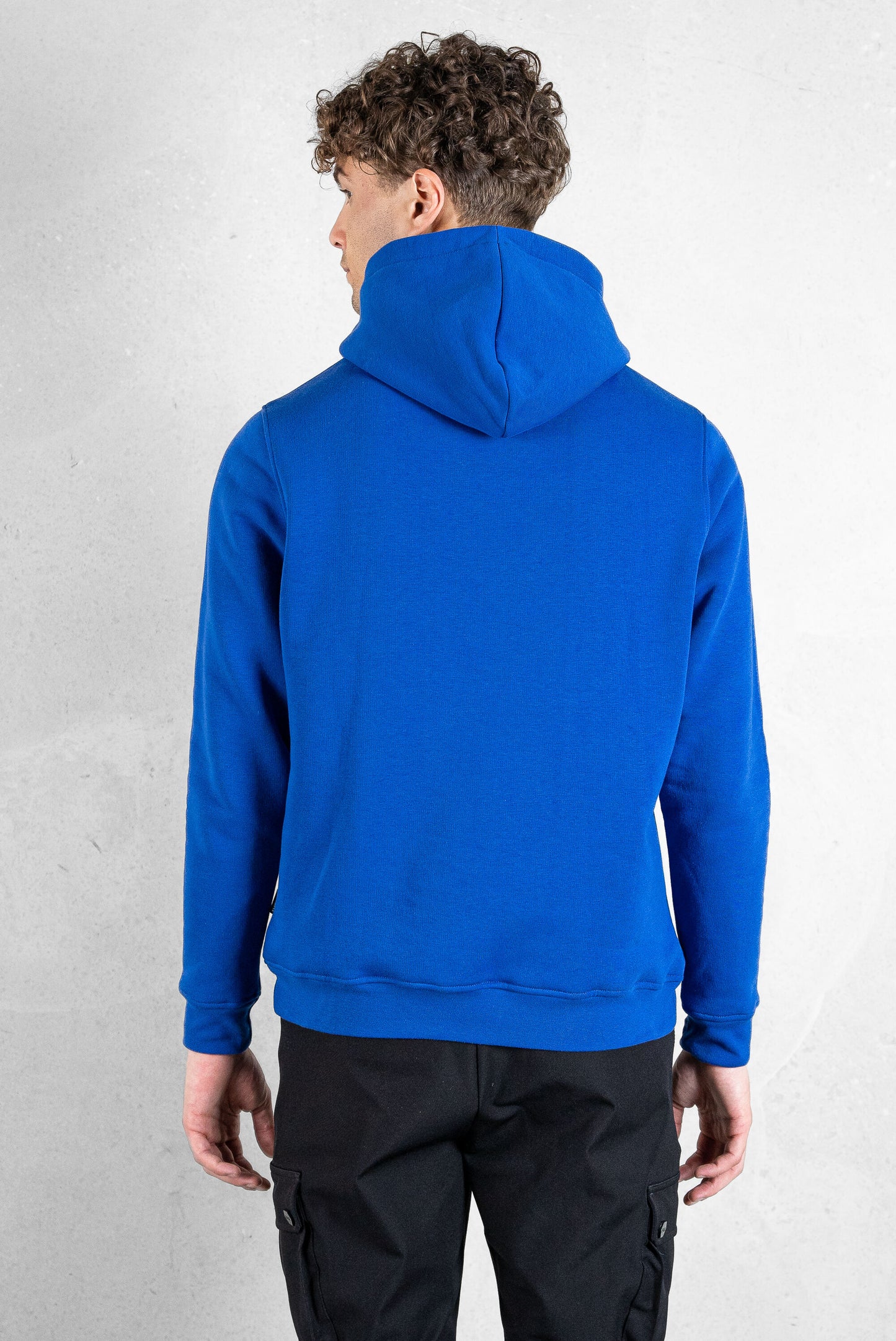 Brand Straight Small Logo Hoodie Surf The Web/Bright White