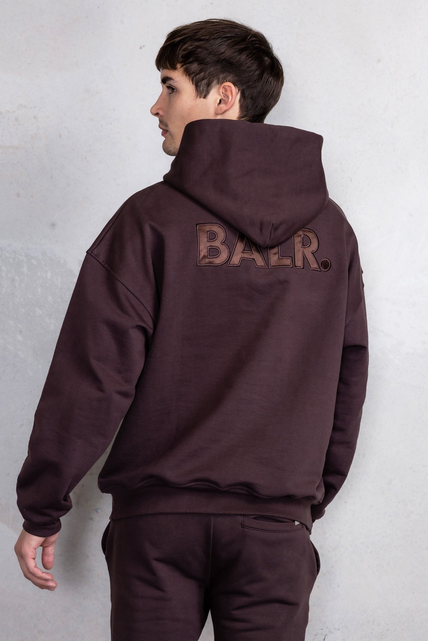 Joey Box Satin Hoodie Java