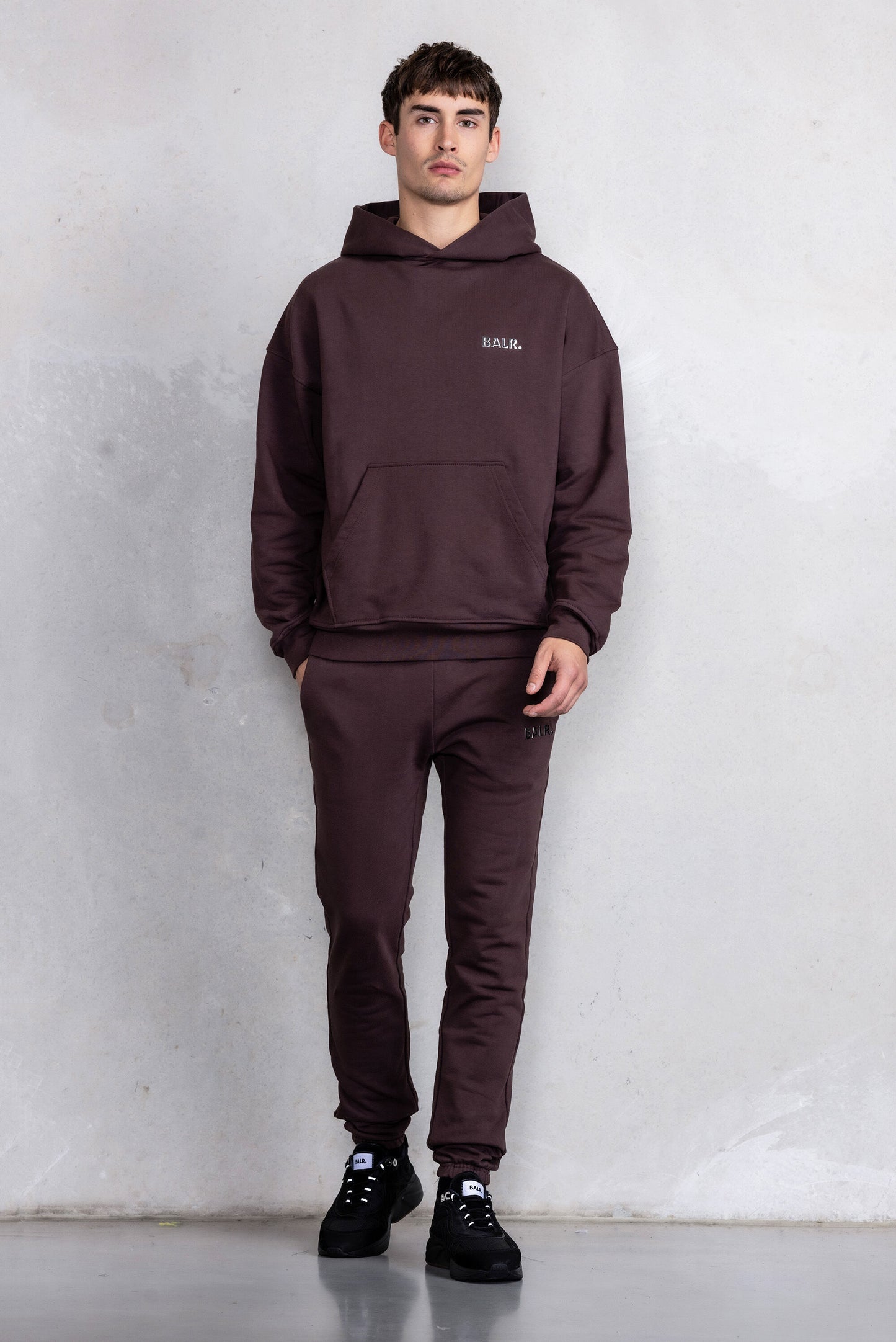 Joey Box Satin Hoodie Java