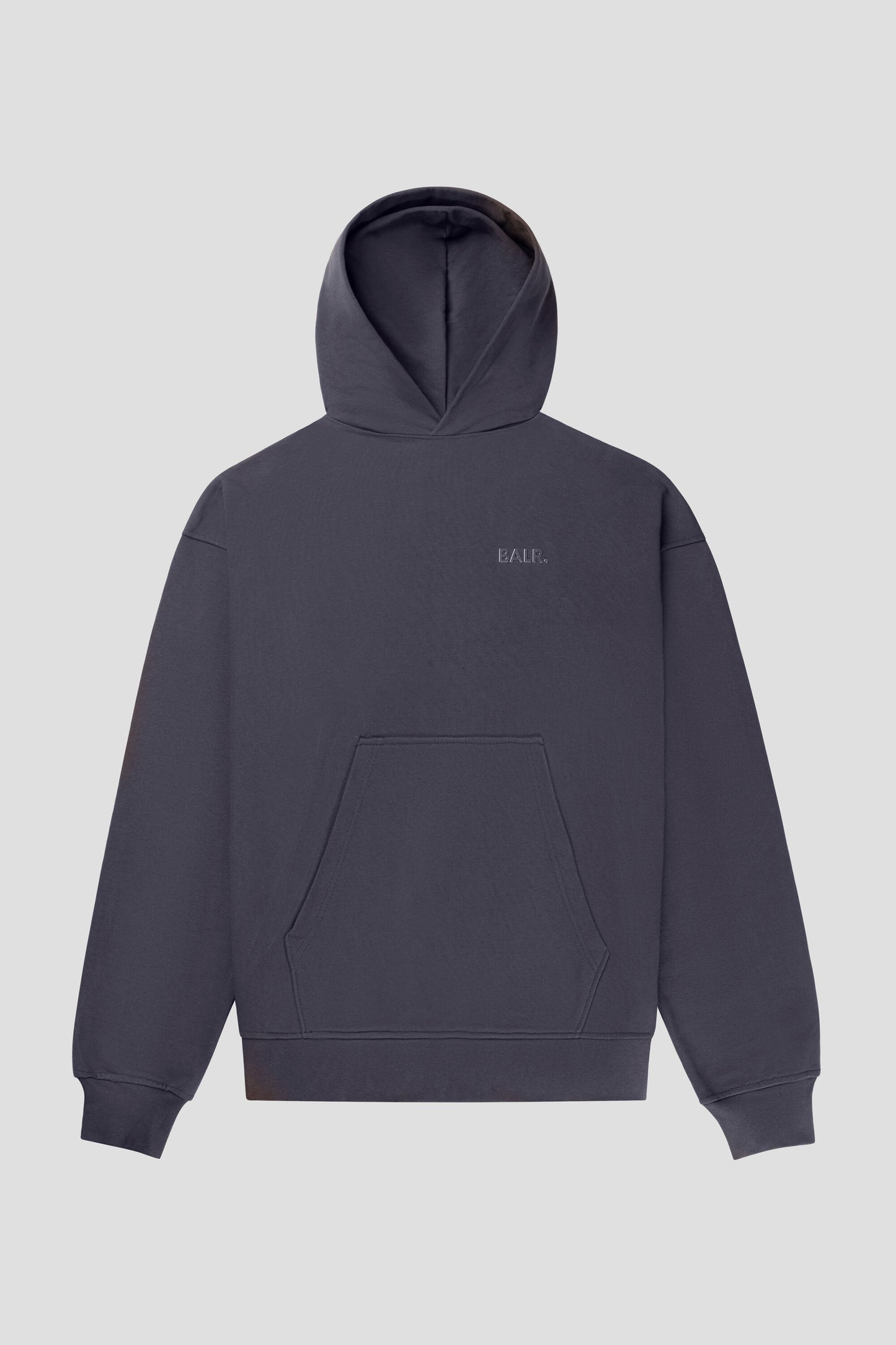 Joey Box Satin Hoodie Asphalt