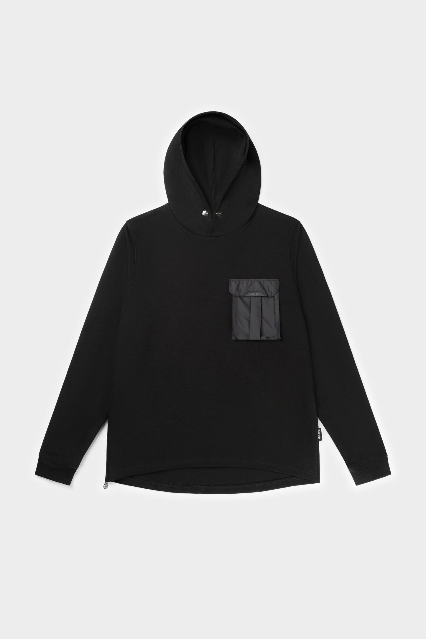 Q-Cargo Series Straight Classic Hoodie Jet Black