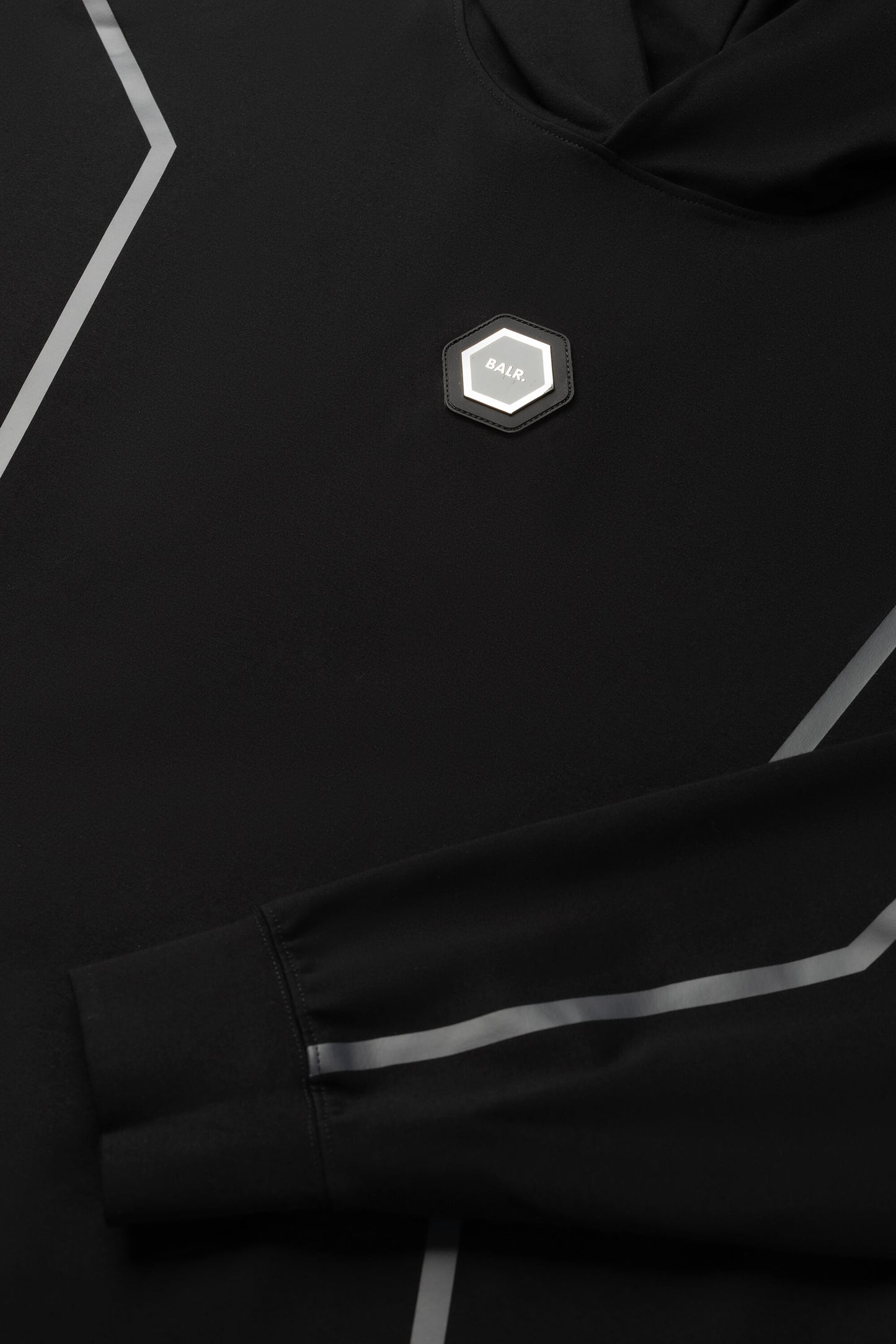 Joey Box Hex Line Hoodie Jet Black