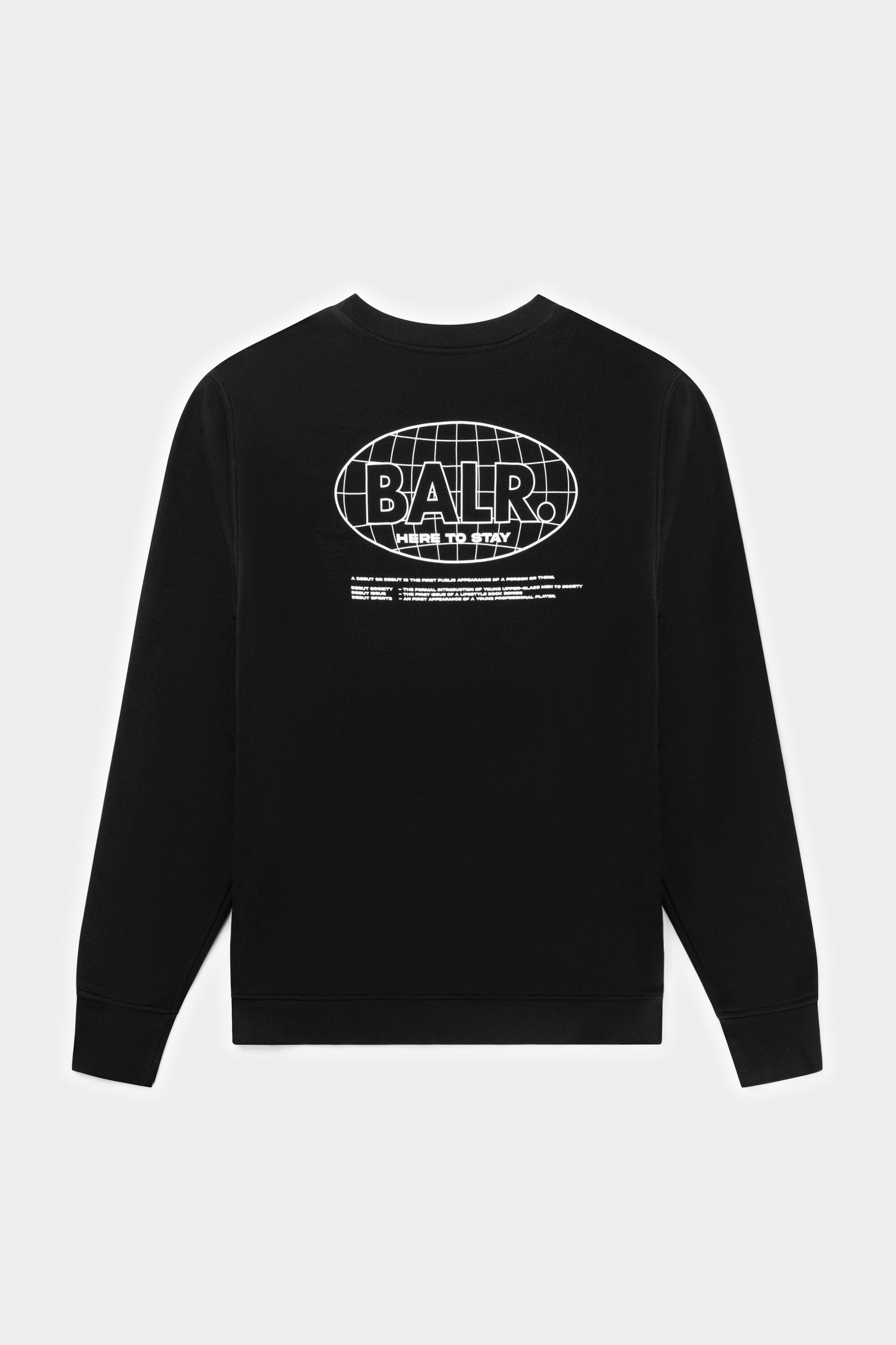 Olaf Straight H2S Globe Crewneck Jet Black