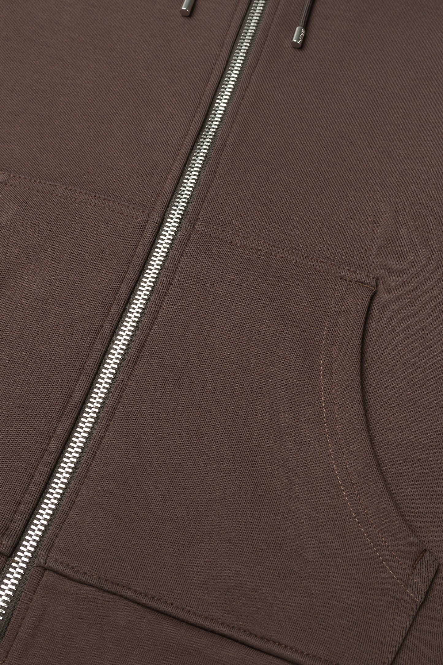 Q-Series Straight Zip Thru Hoodie Renewed Java