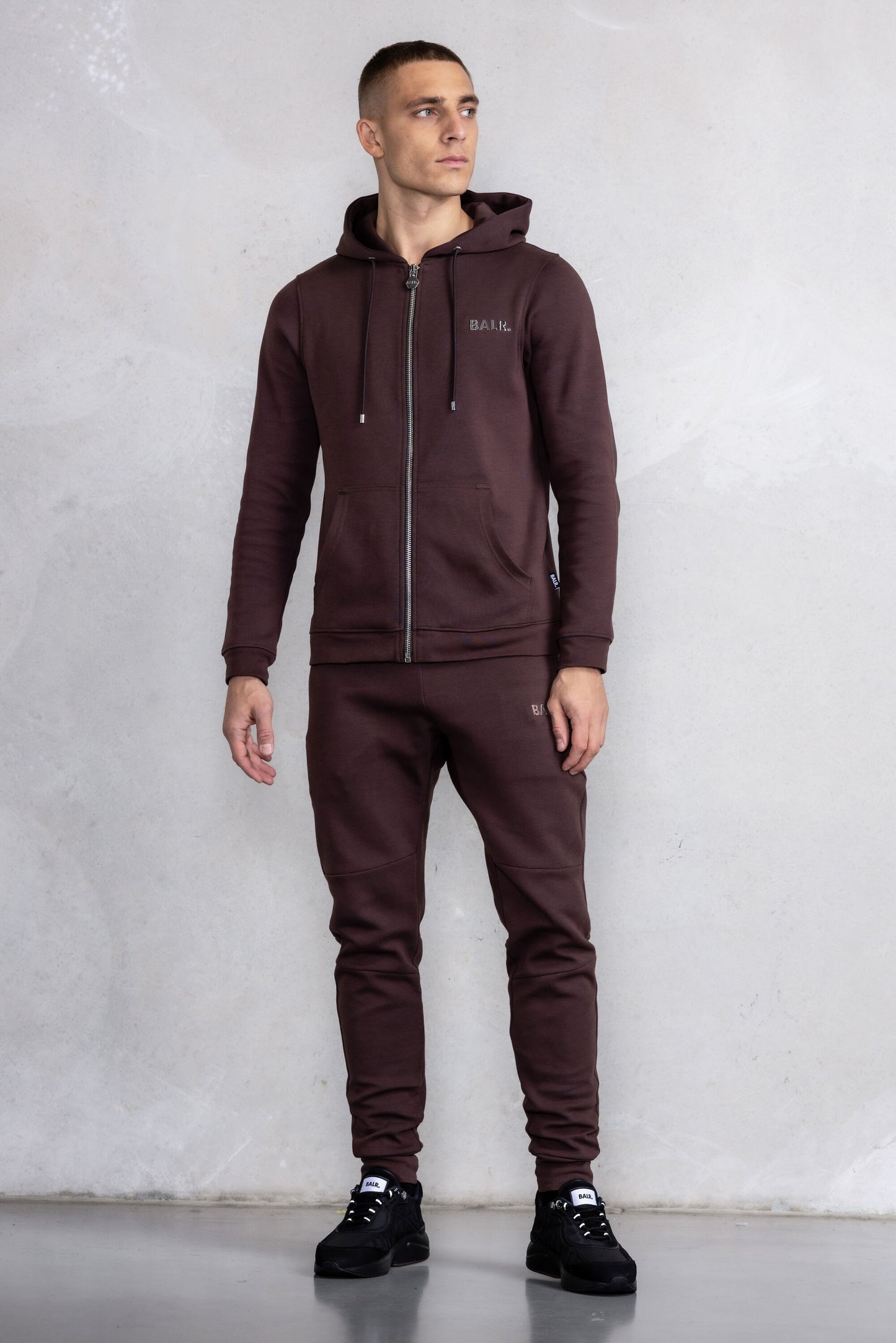 Q-Series Straight Zip Thru Hoodie Renewed Java