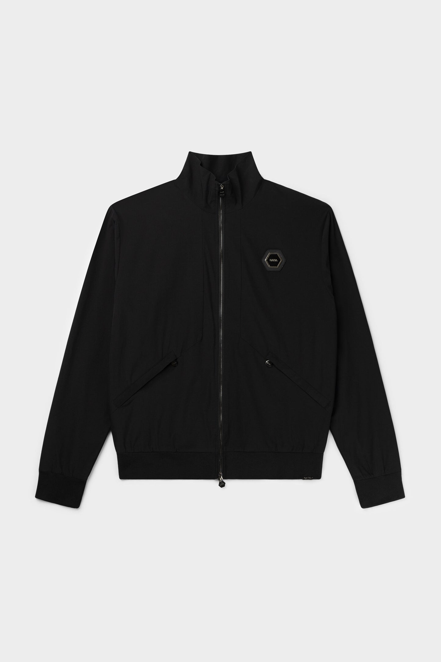 Louis Slim Ripstop Track Jacket Jet Black