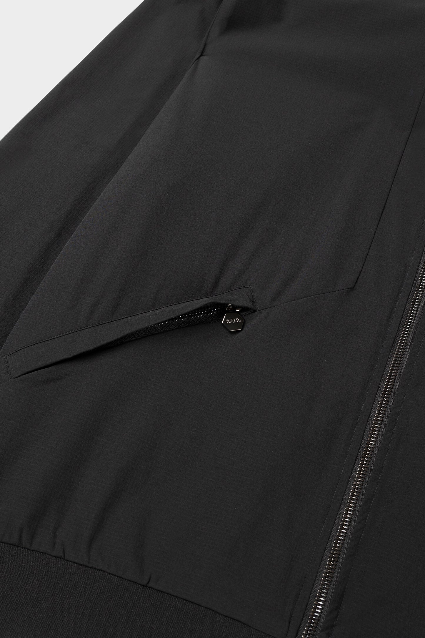 Louis Slim Ripstop Track Jacket Jet Black