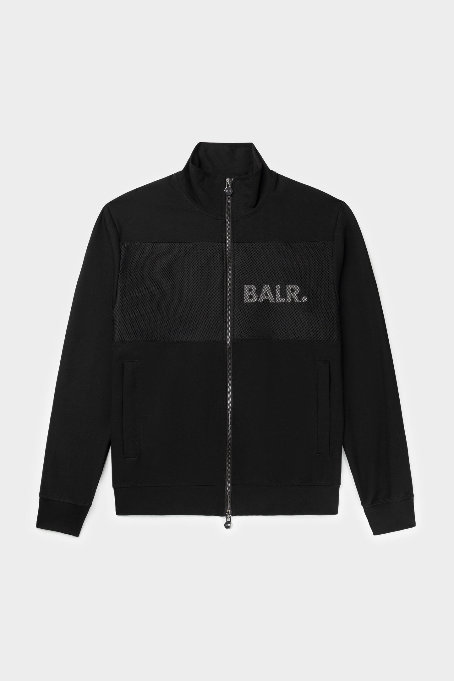 Louis Slim Mesh Track Jacket Jet Black