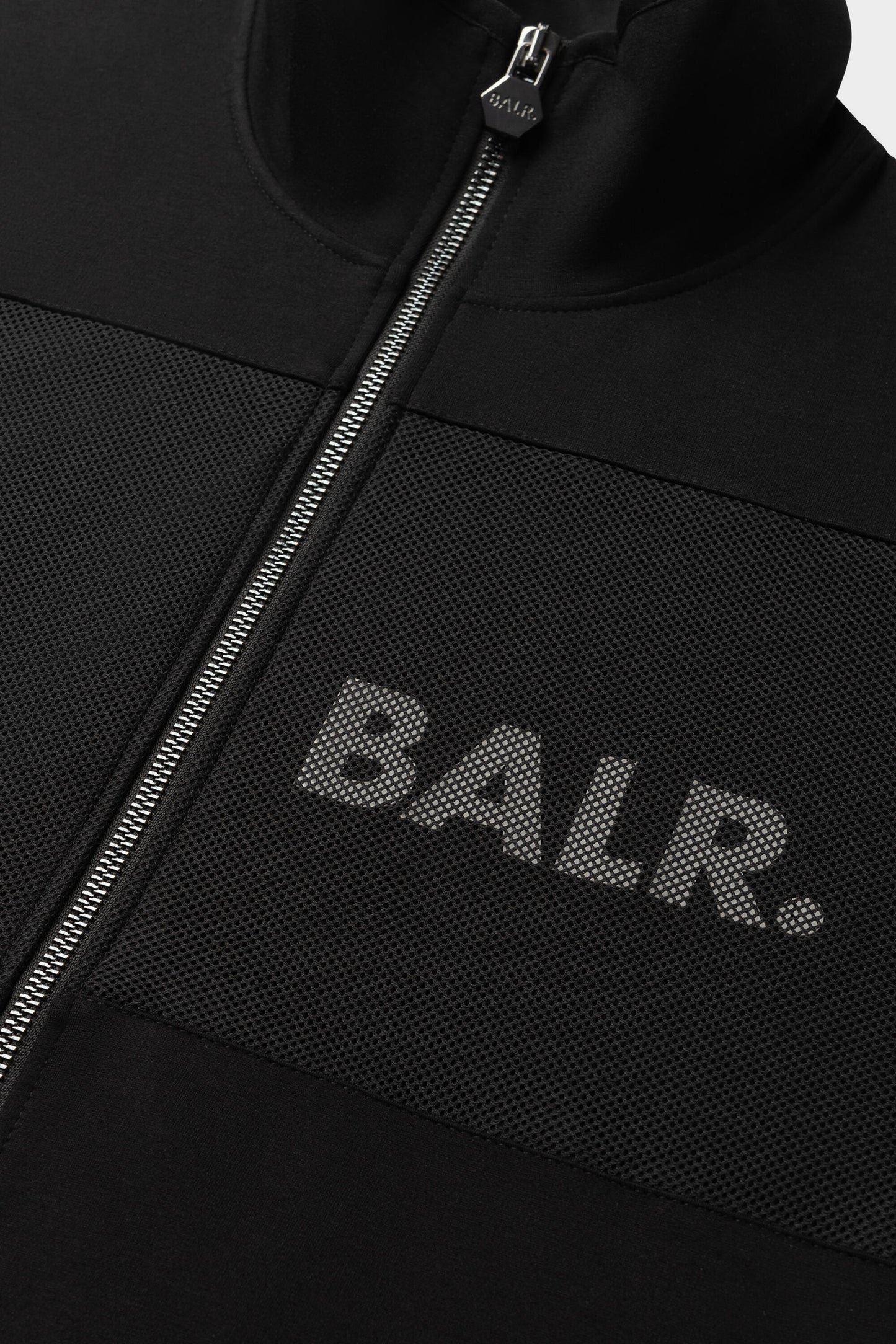 Louis Slim Mesh Track Jacket Jet Black