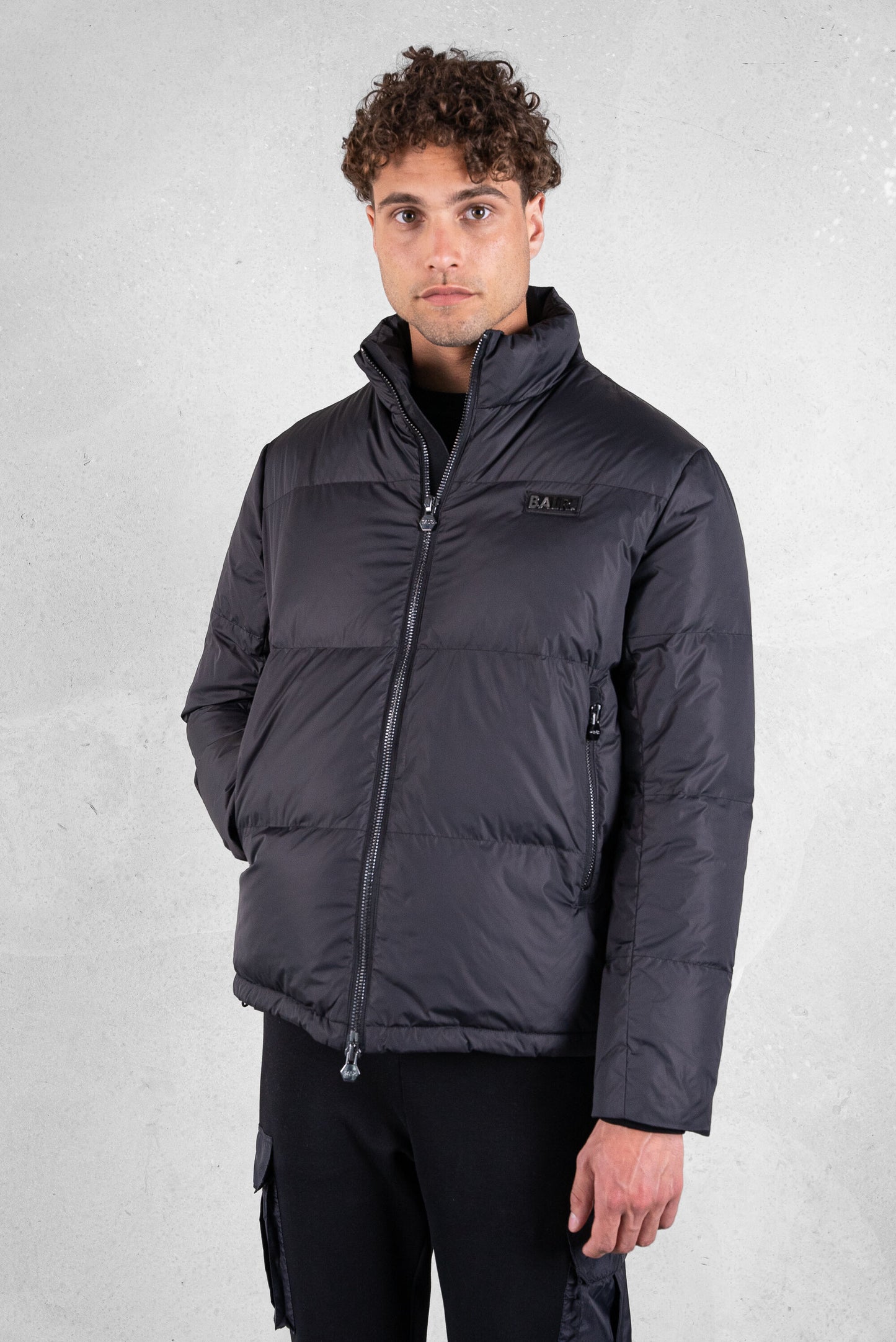 Miles Straight Puffer Jacket Jet Black