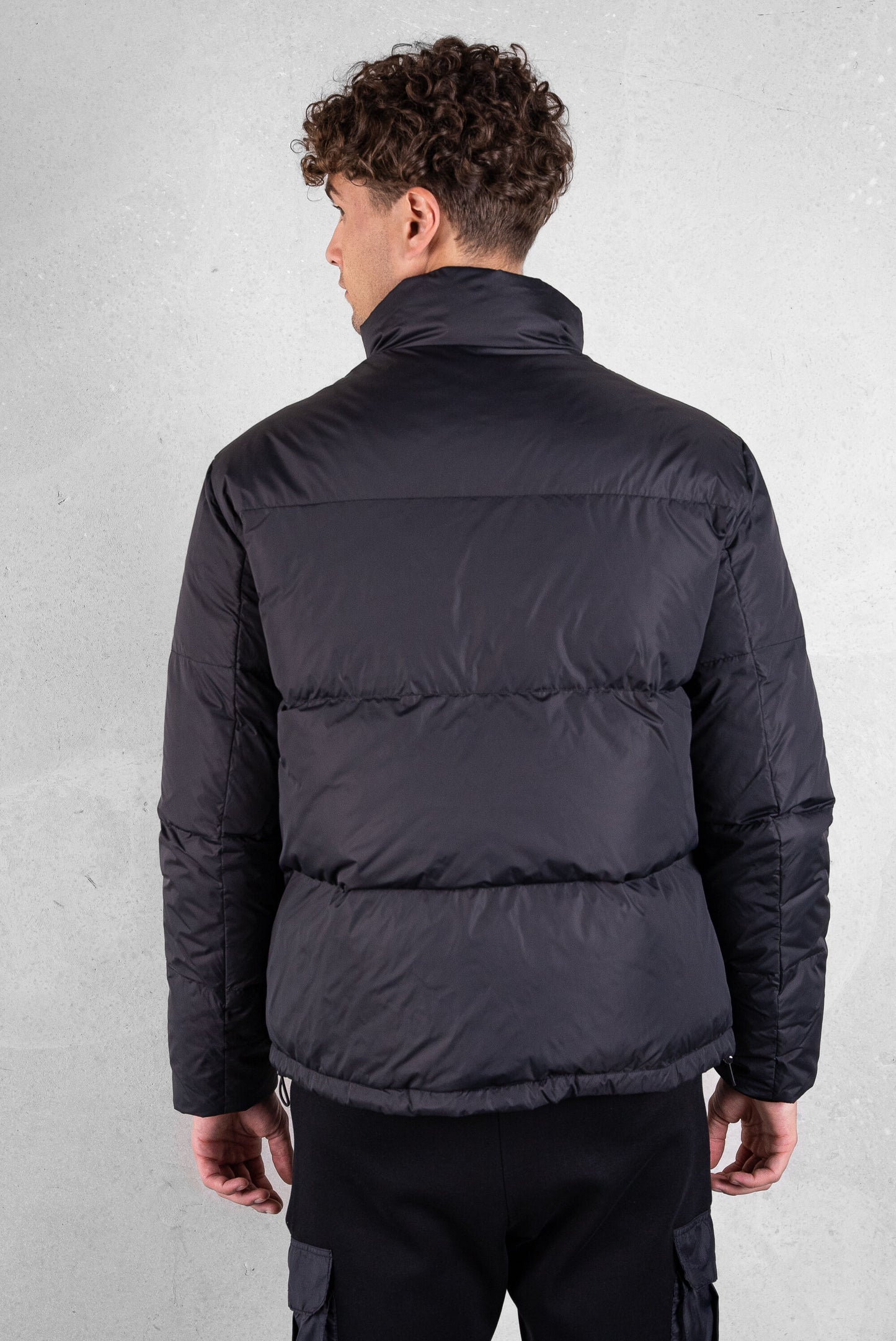 Miles Straight Puffer Jacket Jet Black