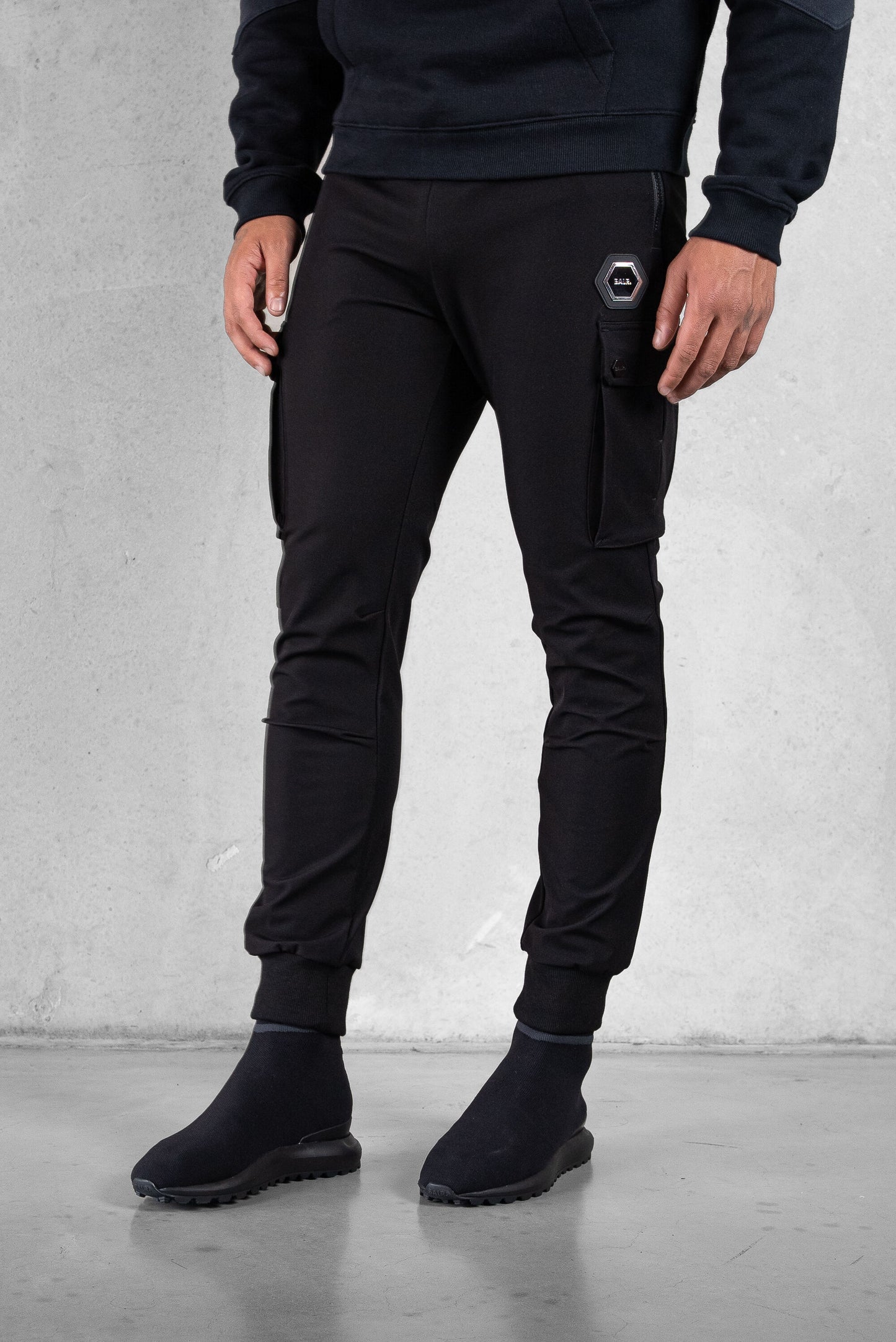 Q-Cargo Lux Slim Broek Jet Zwart