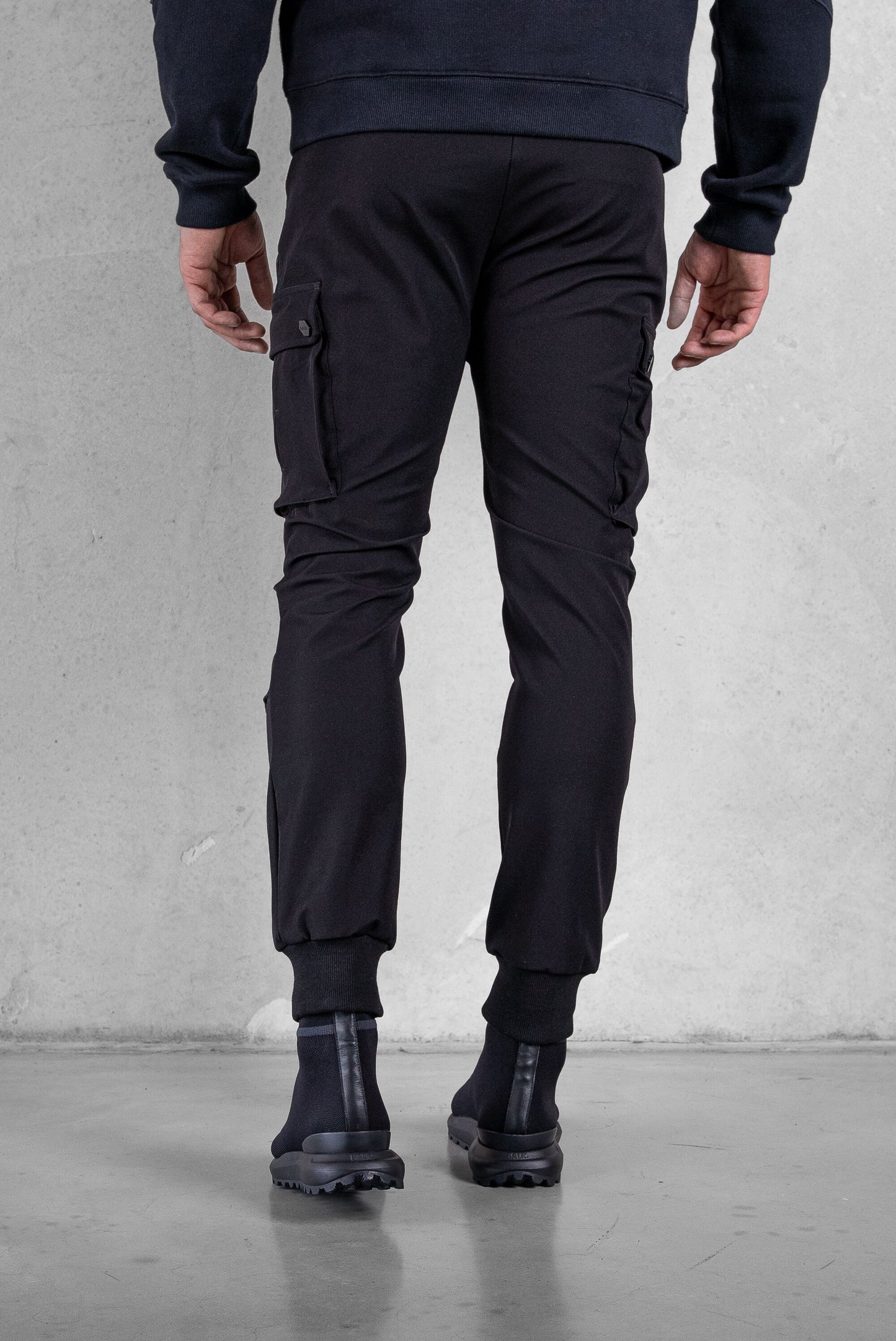 Q-Cargo Lux Slim Broek Jet Zwart