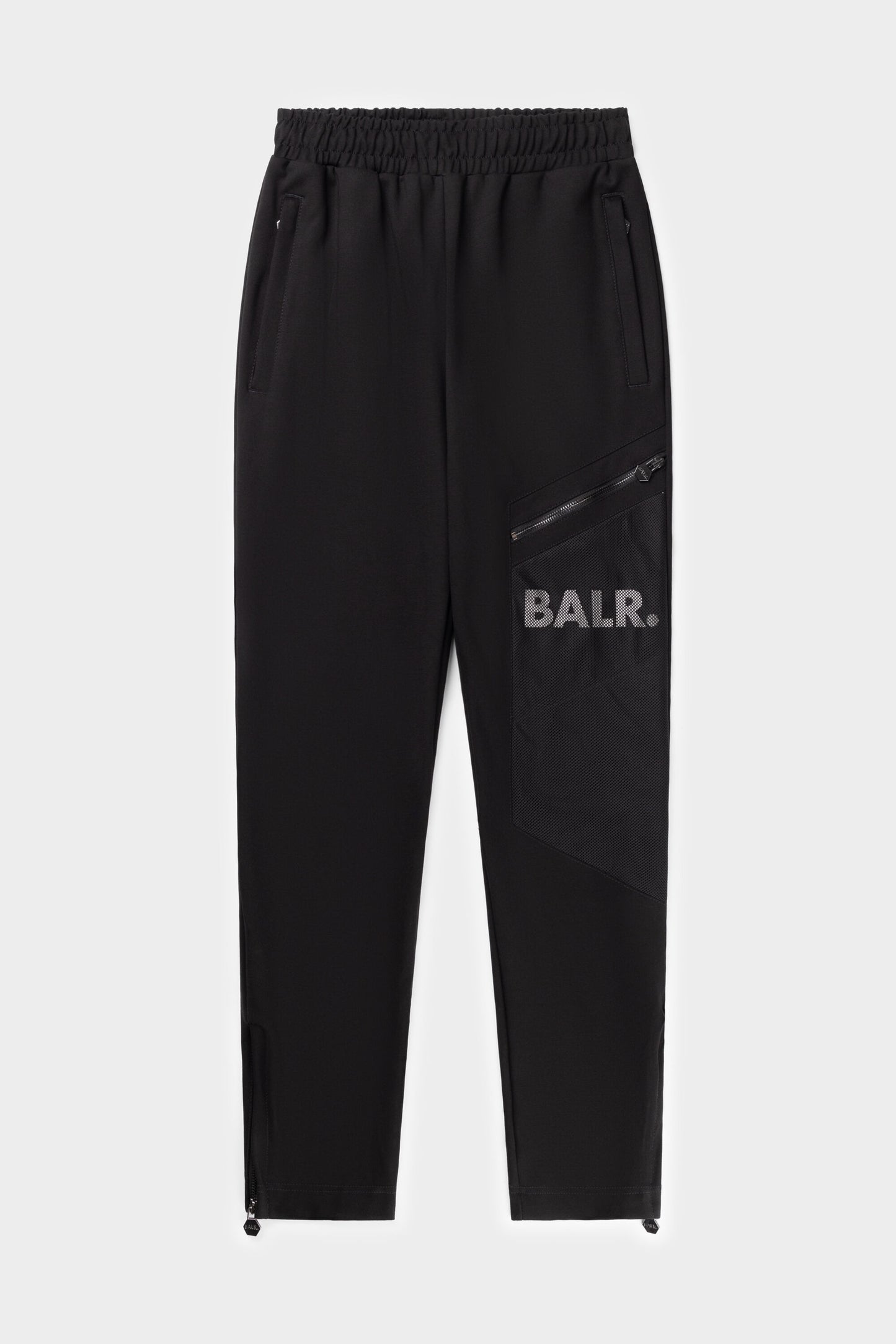 Louis Slim Mesh Track Pants Jet Black