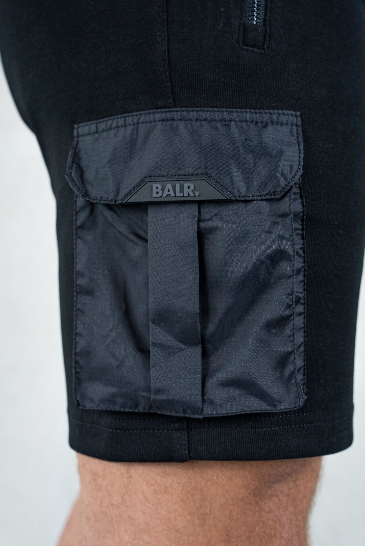 Q-Cargo Series Sweat Shorts Jet Black