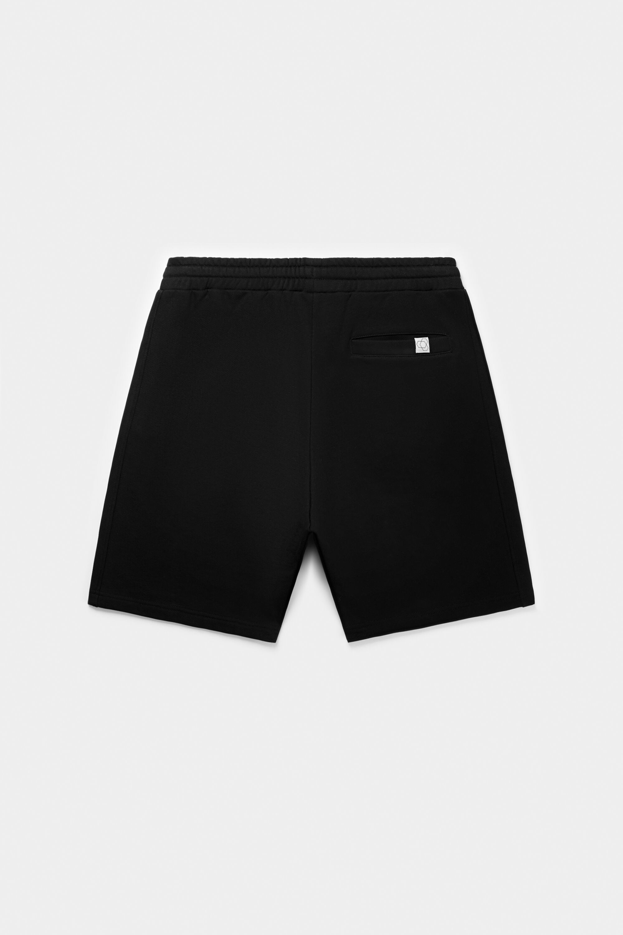 Brand Regular Fit Shorts Long Line Jet Black
