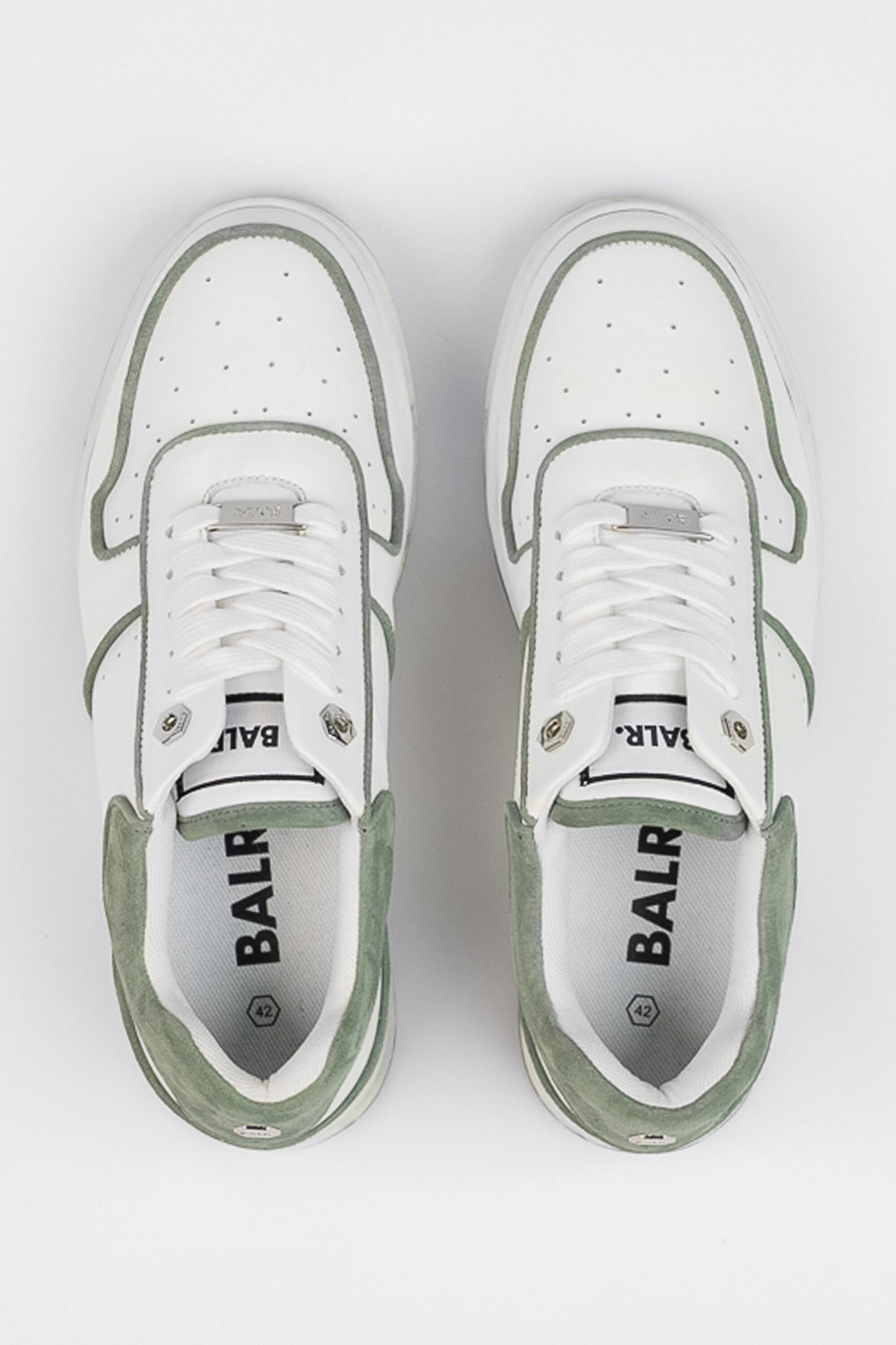 Club B Classic Sneaker Bright White/Dark Forest