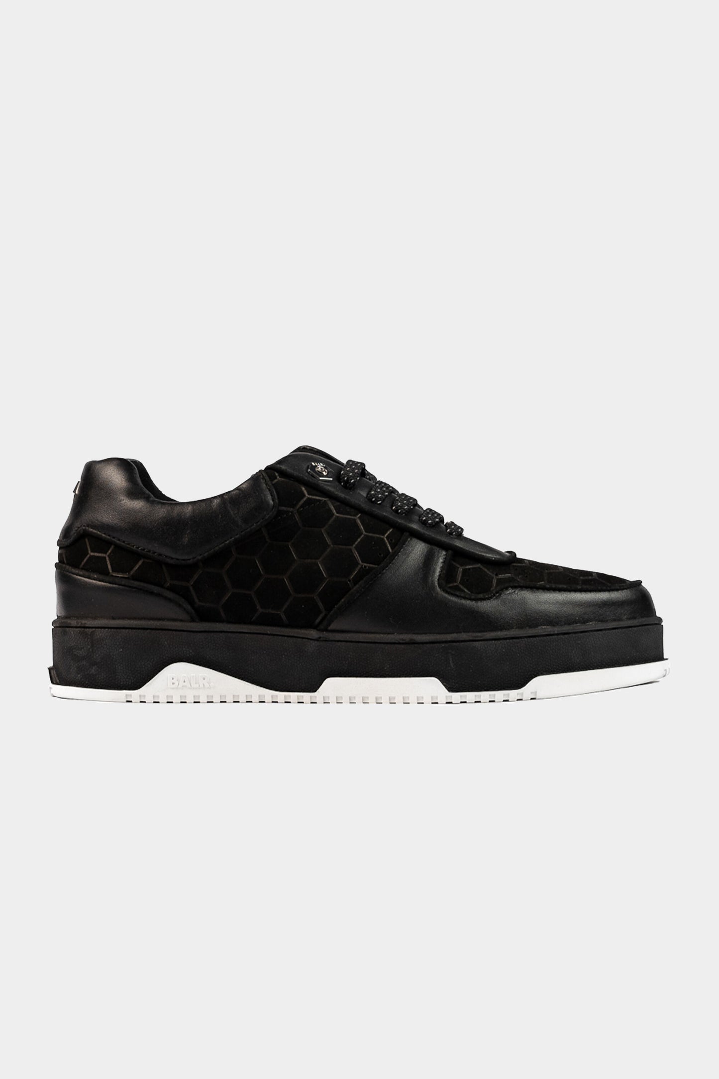 Club C Classic Debossed Hex Sneaker Jet Black