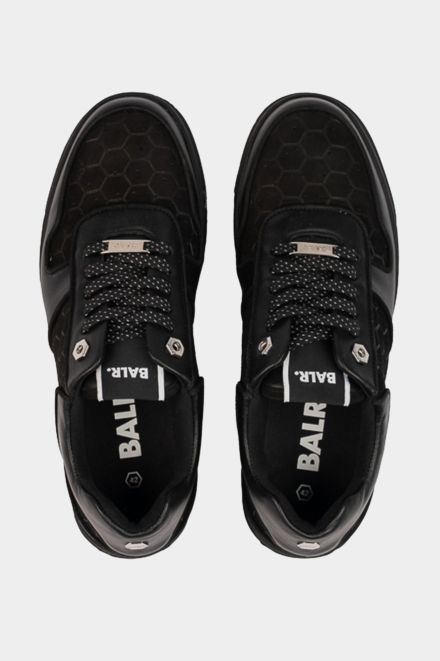 Club C Classic Debossed Hex Sneaker Jet Black