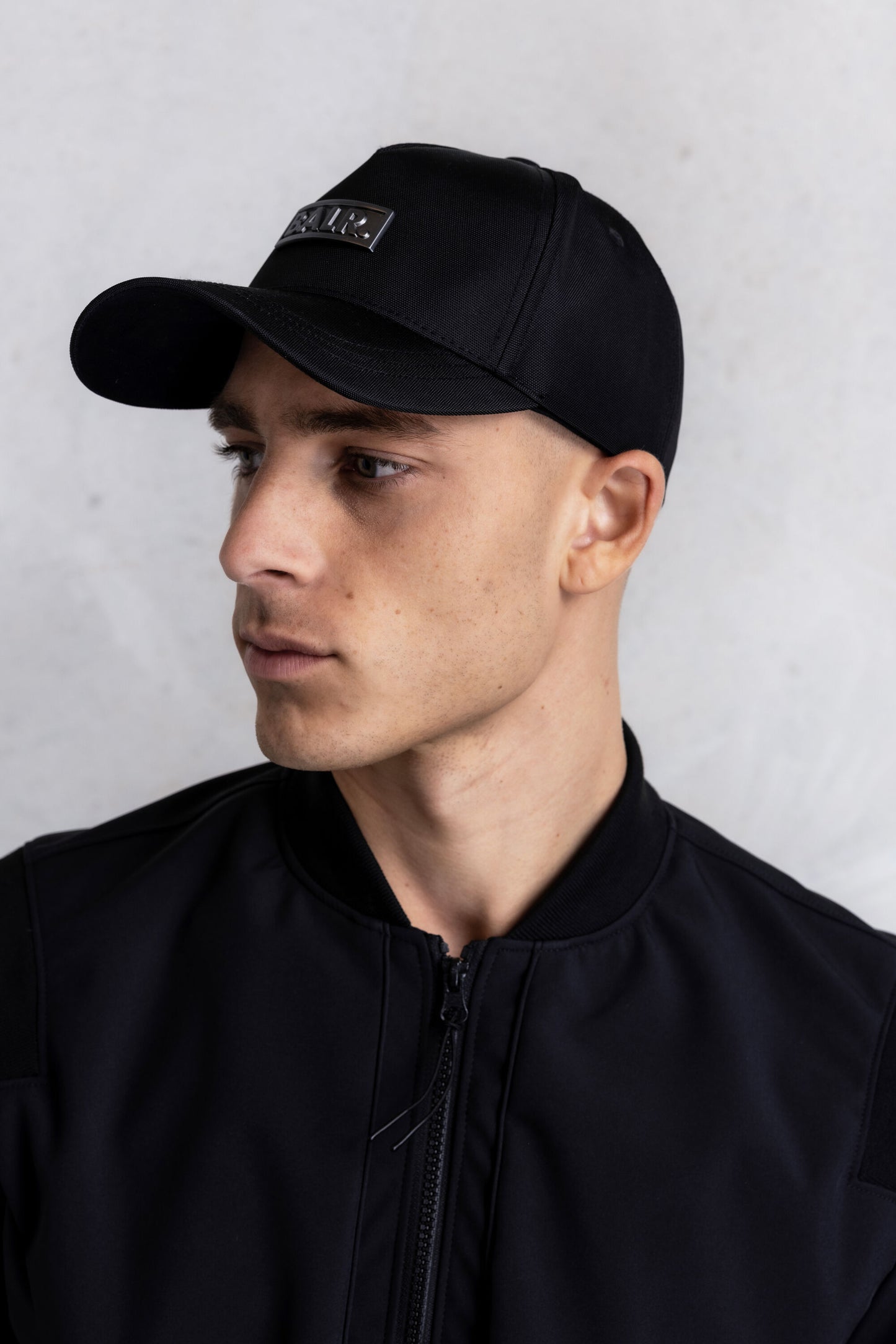 Classic Metal Brand Cap Jet Black