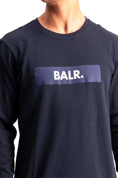 BALR. Straight Longsleeve Tilted Navy Blue
