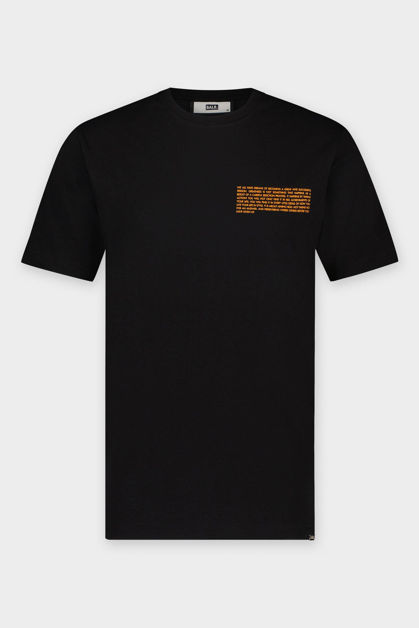 Olaf Straight BALR. Neon Gradient T-Shirt Jet Black