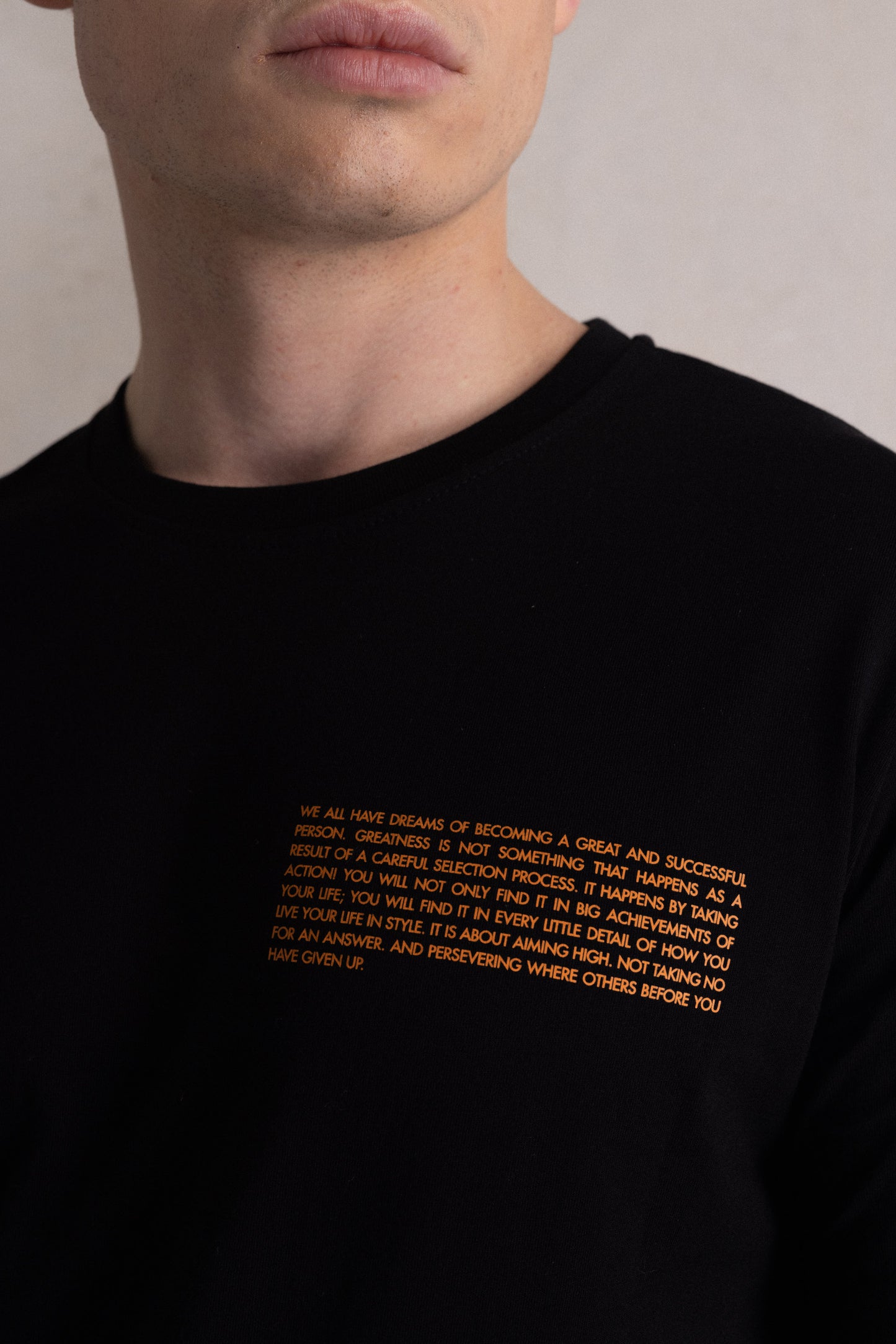 Olaf Straight BALR. Neon Gradient T-Shirt Jet Black