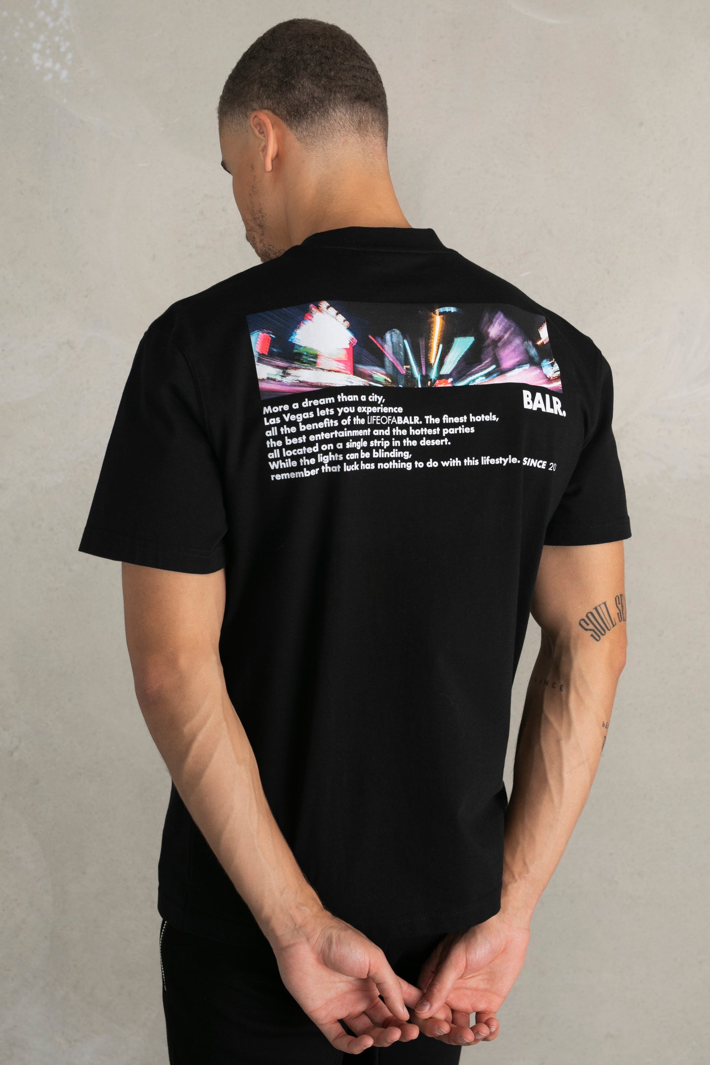 Joey Box Las Vegas Graphic T-Shirt Jet Black