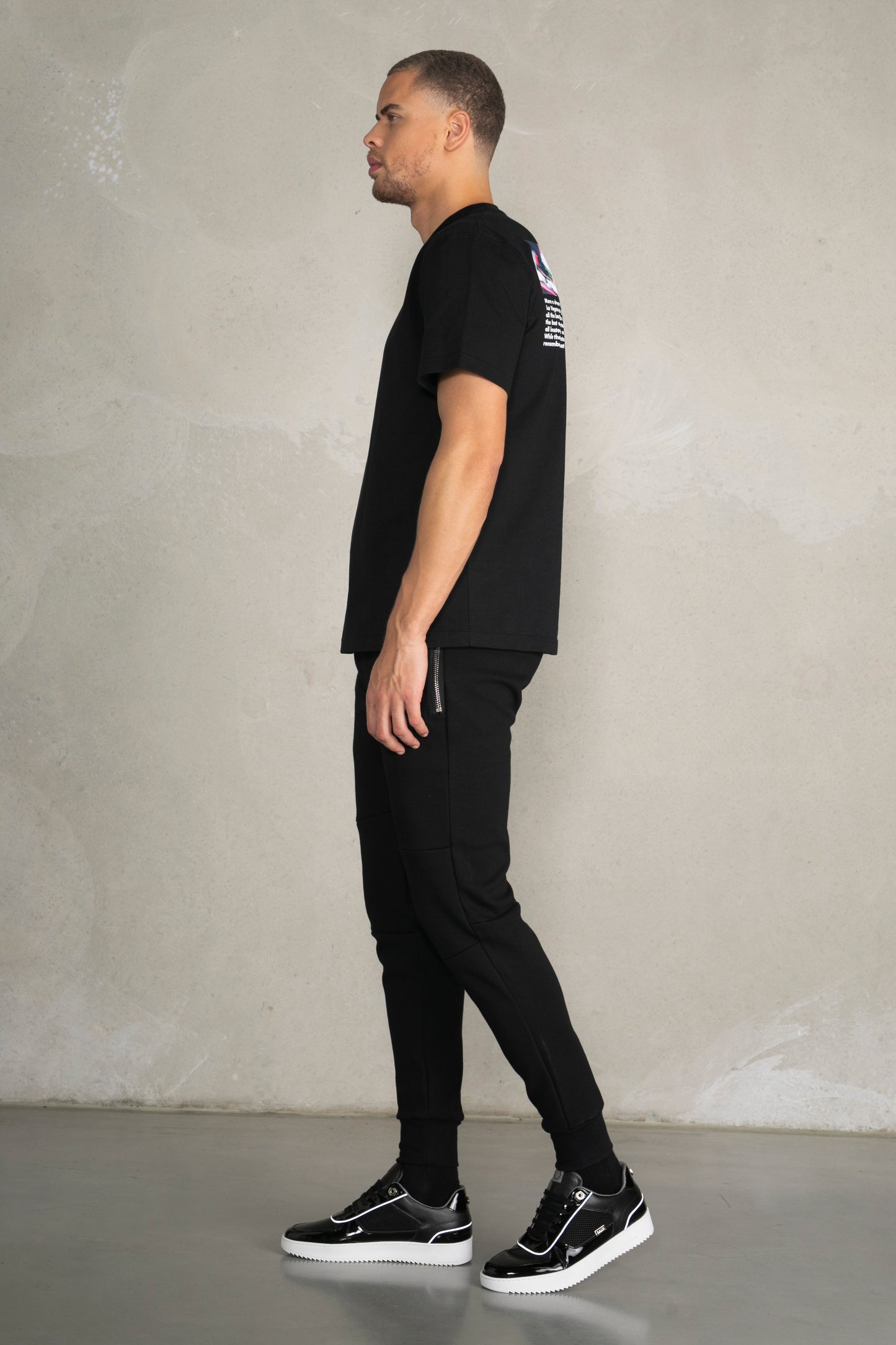 Joey Box Las Vegas Graphic T-Shirt Jet Black