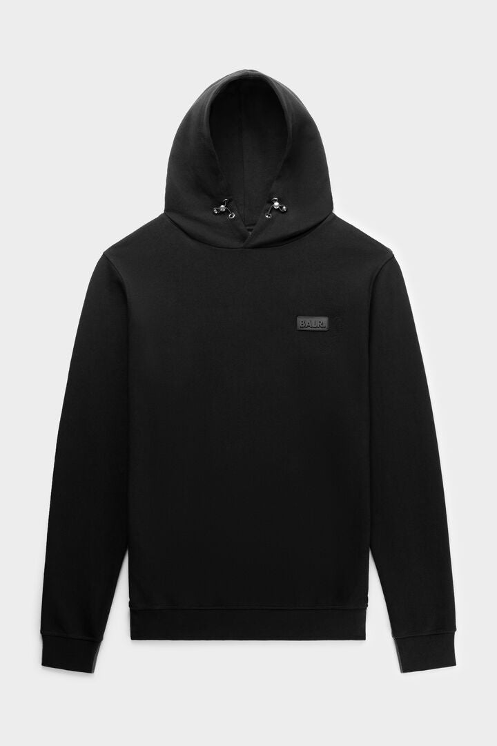 Olaf Straight Badge Hoodie Jet Black