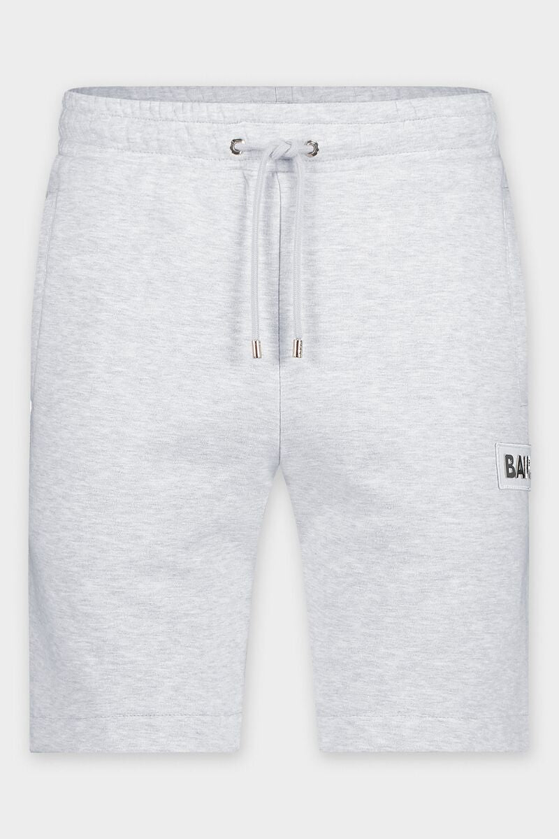 Tony Regular BALR. Felt Badge Sweat Shorts Lt Grey Heather
