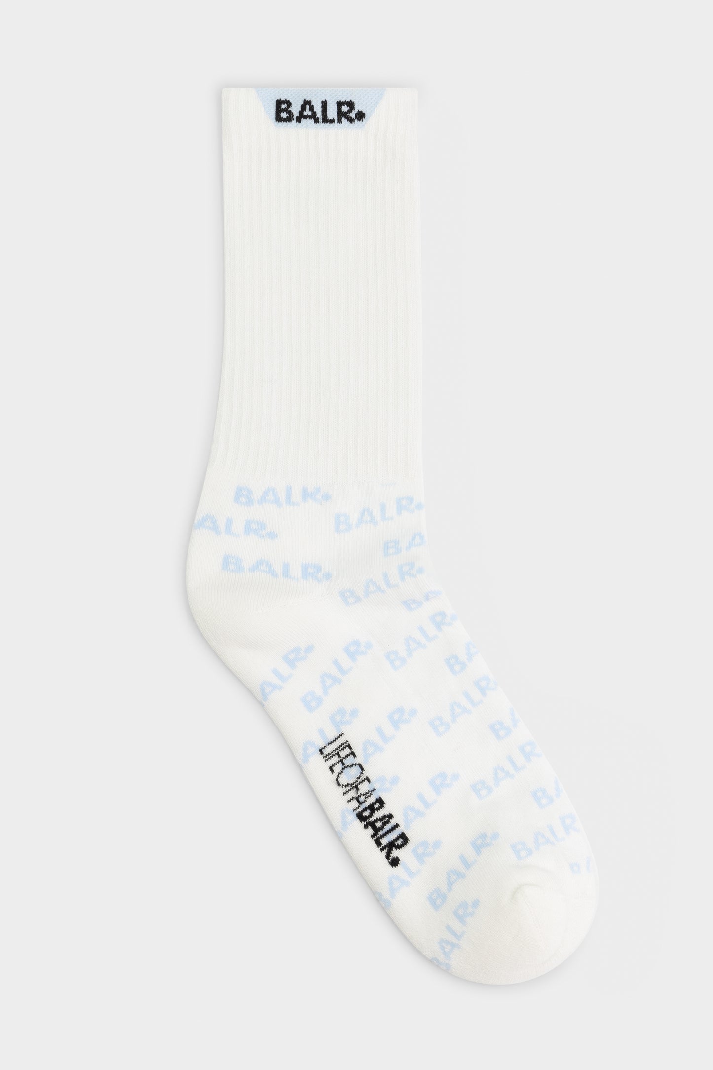 BALR. 2-Pack AOP Logo Socks Bright White/Baby Blue