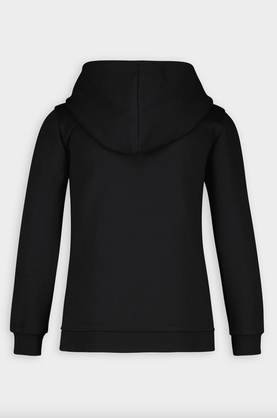 Q-Series Straight Zip Thru Hoodie Kids Jet Black