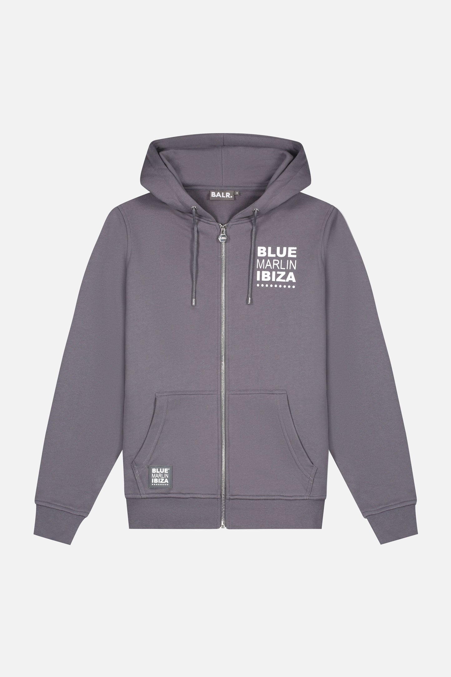 BALR. x BMI Zipped Hoodie Grey