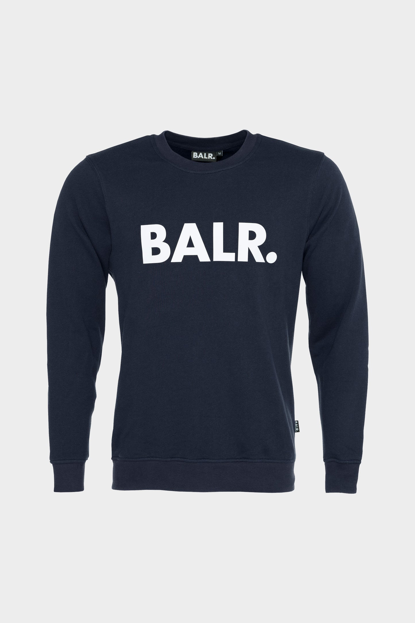 Brand Straight Crew Neck Navy Blue