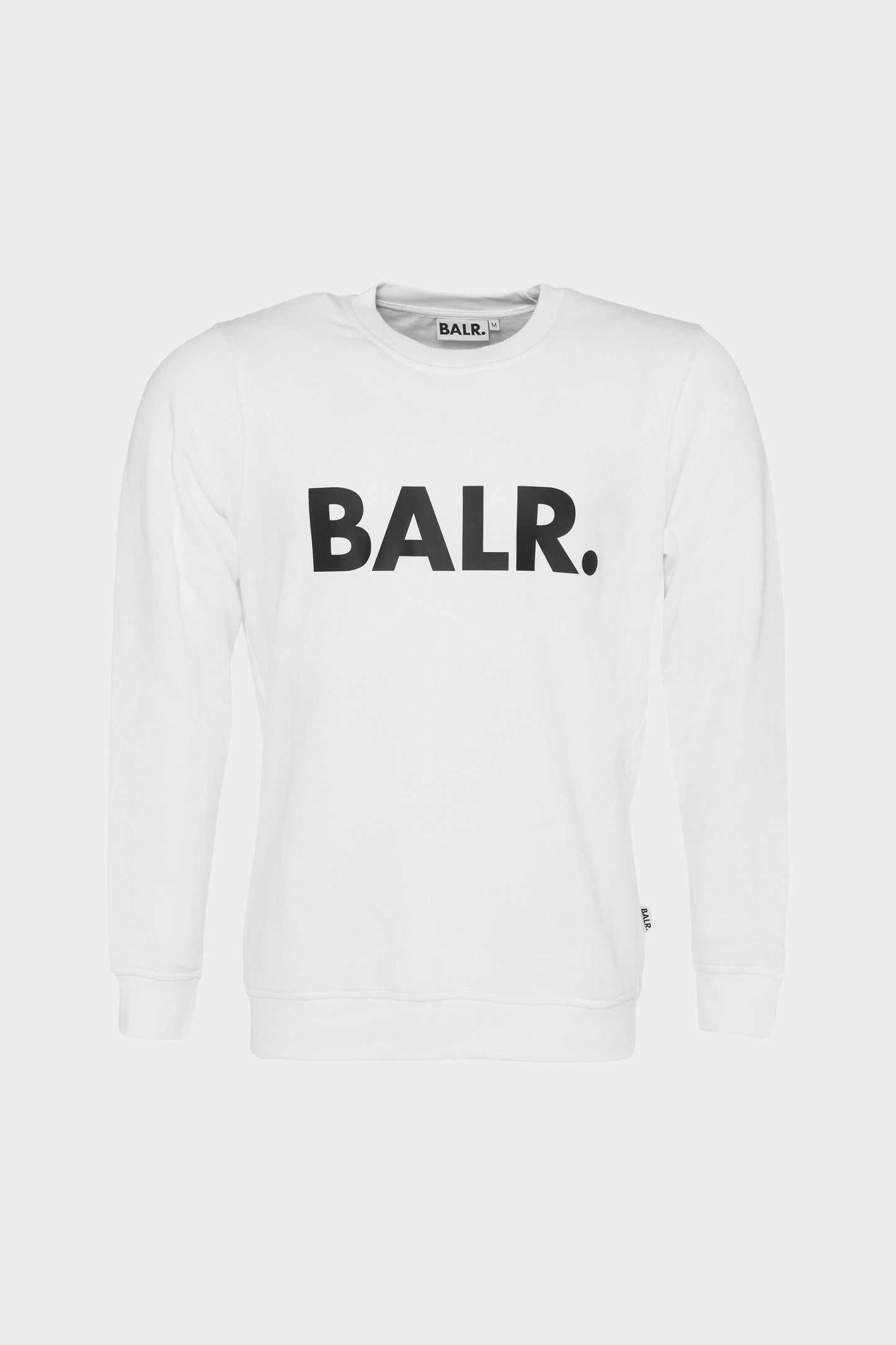 Brand Straight Crew Neck Men White