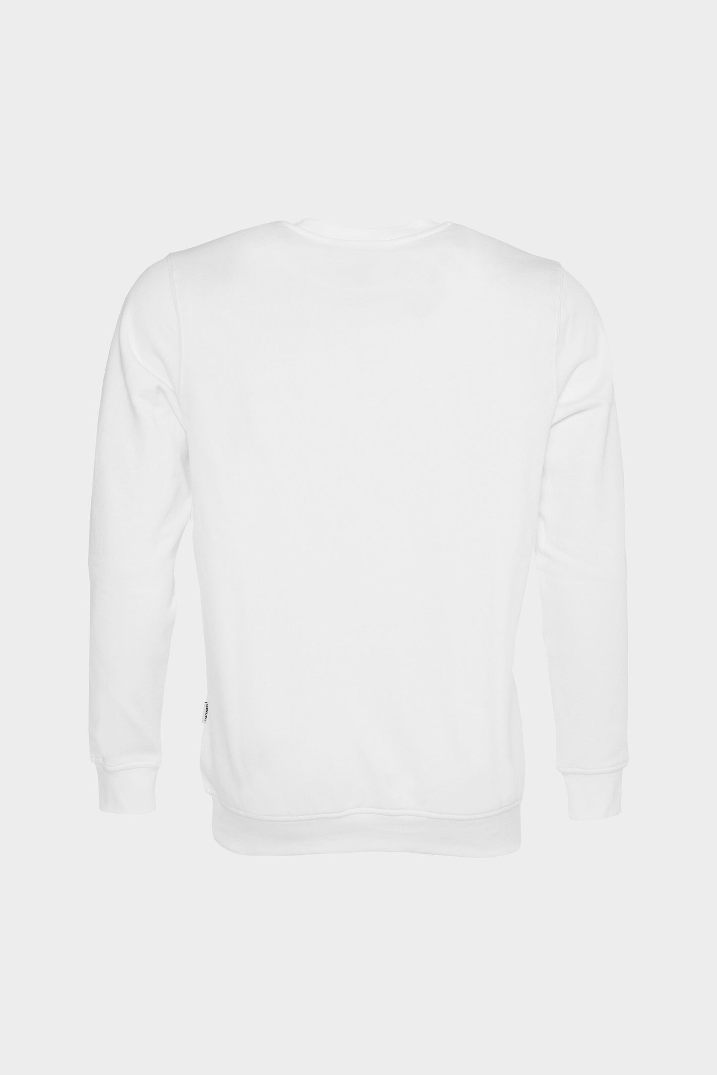 Brand Straight Crew Neck Men White